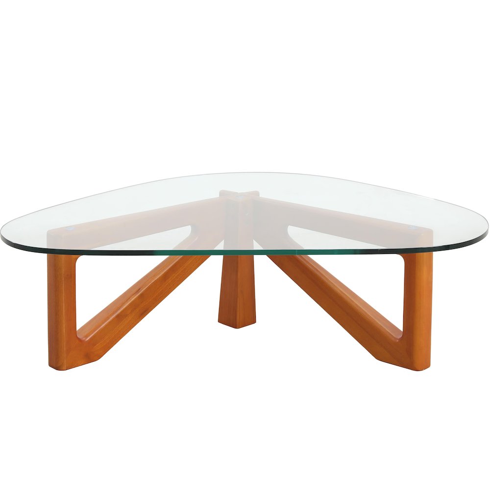  Imperial Triangle Coffee Table in Light Walnut