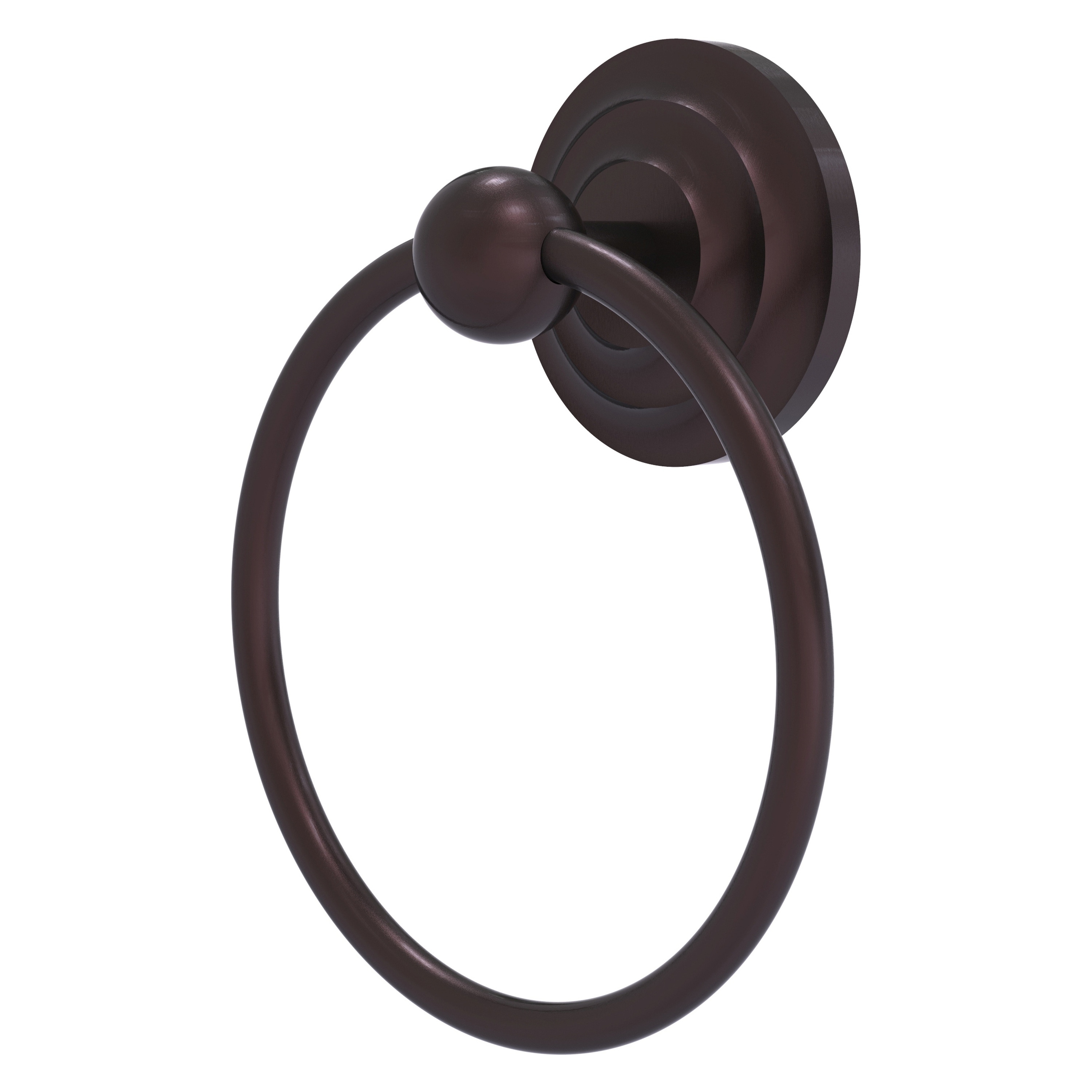 Allied Brass QN-16-ABZ Que New Antique Bronze Wall mount Single Towel Ring