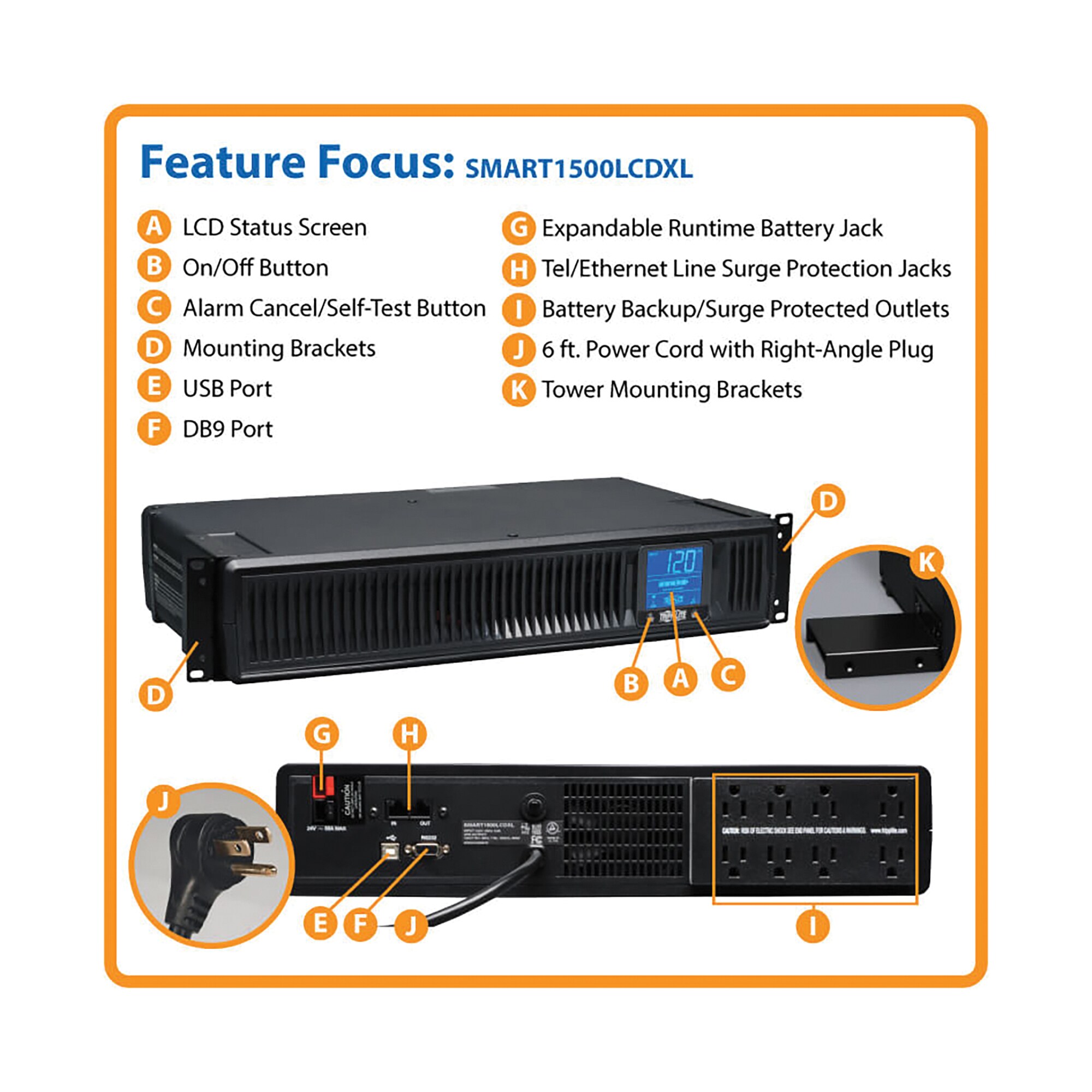 Tripp Lite TRPSMT1500L Computers-Peripherals - View #7