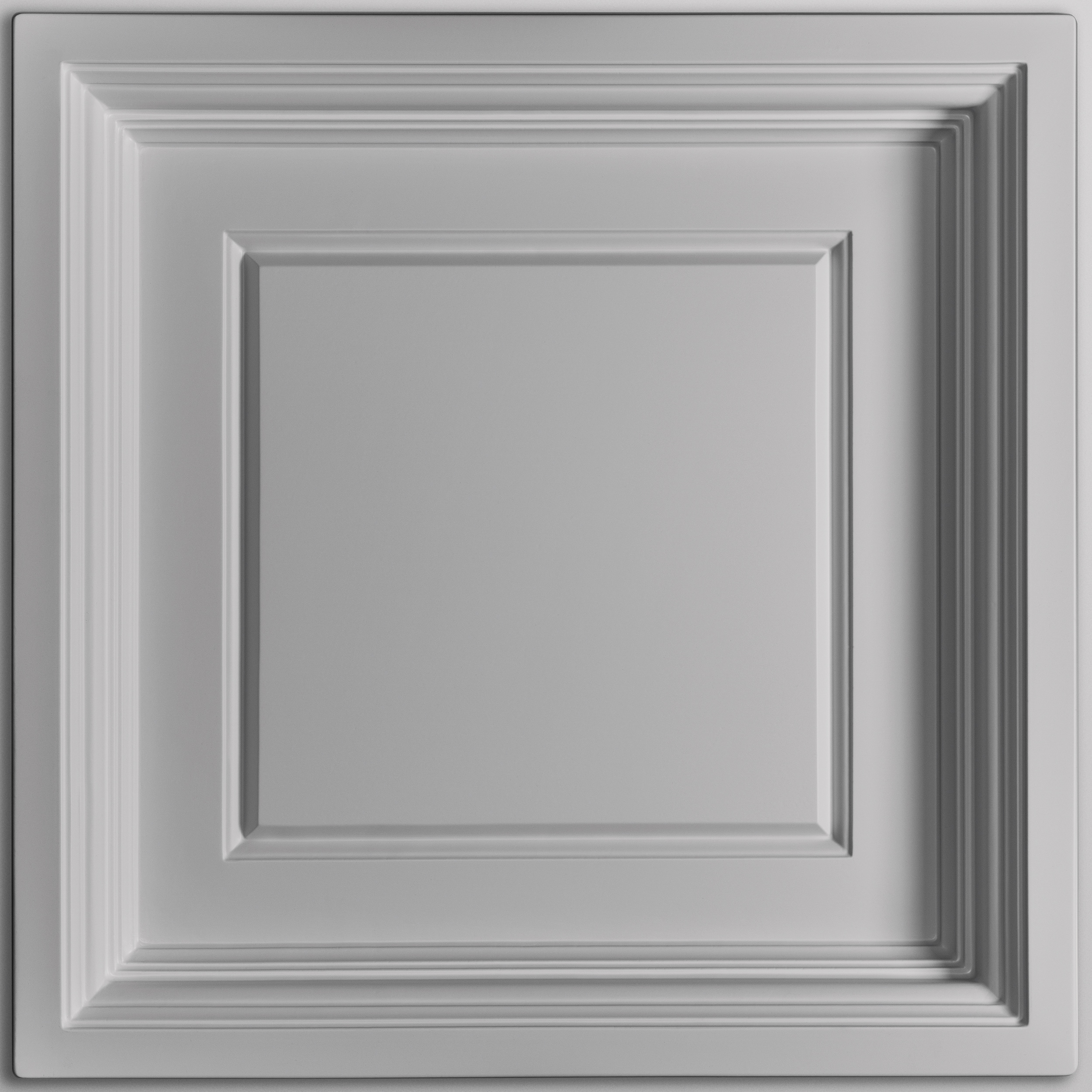 Ceilume 2-ft x 2-ft Madison Signature Series Gray PVC Drop Ceiling Tile ( 6 -Pack, 24-sq ft / Case ) #V3-MAD-22STO-6