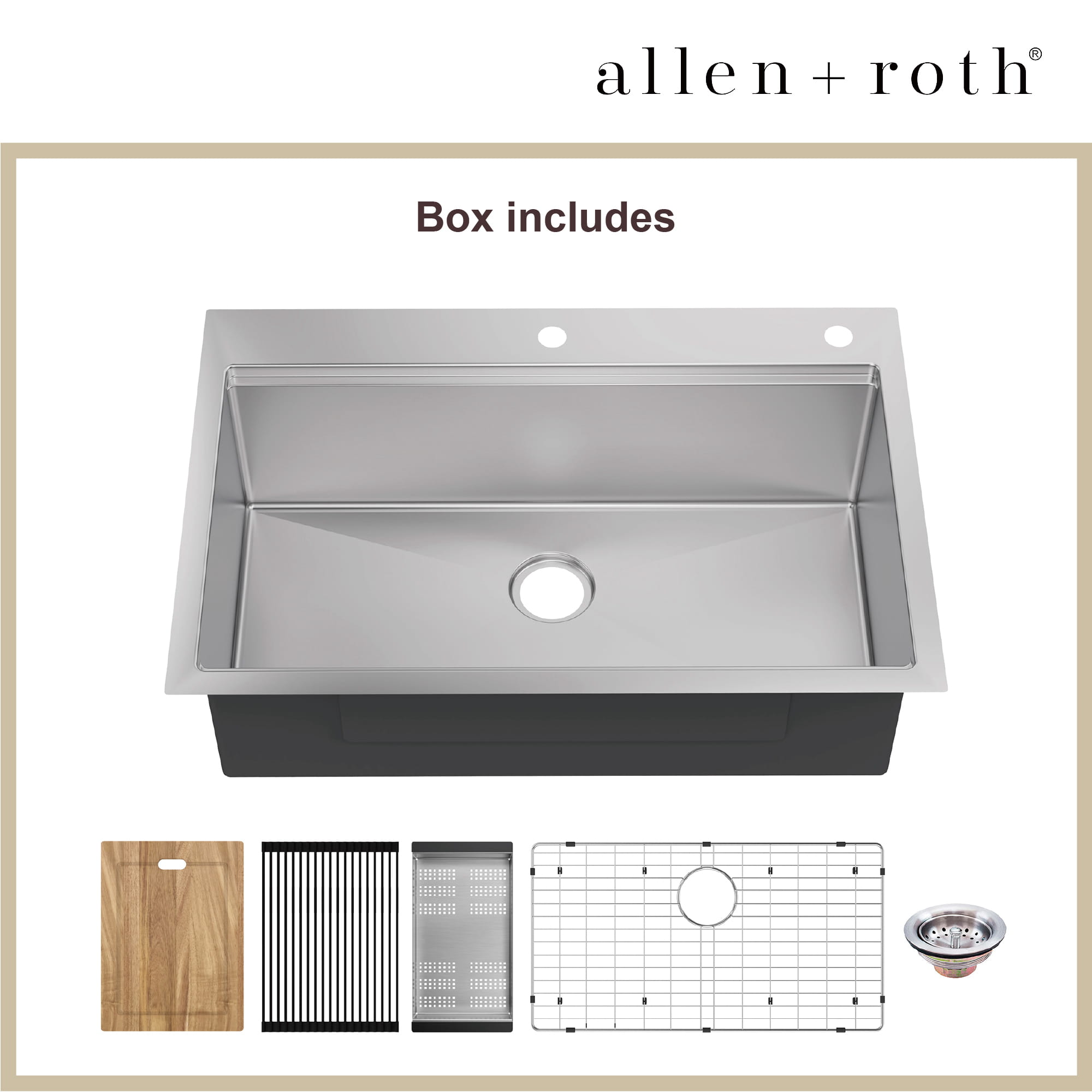 allen + roth FSD1R3322A1102-AB Kitchen-Sinks - View #2