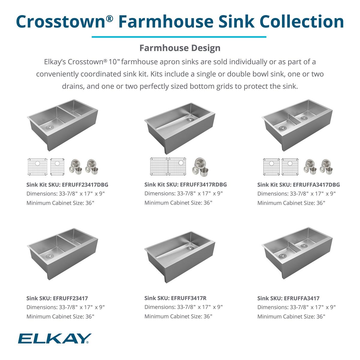 36" Stainless Steel Farmhouse Single Bowl Sink