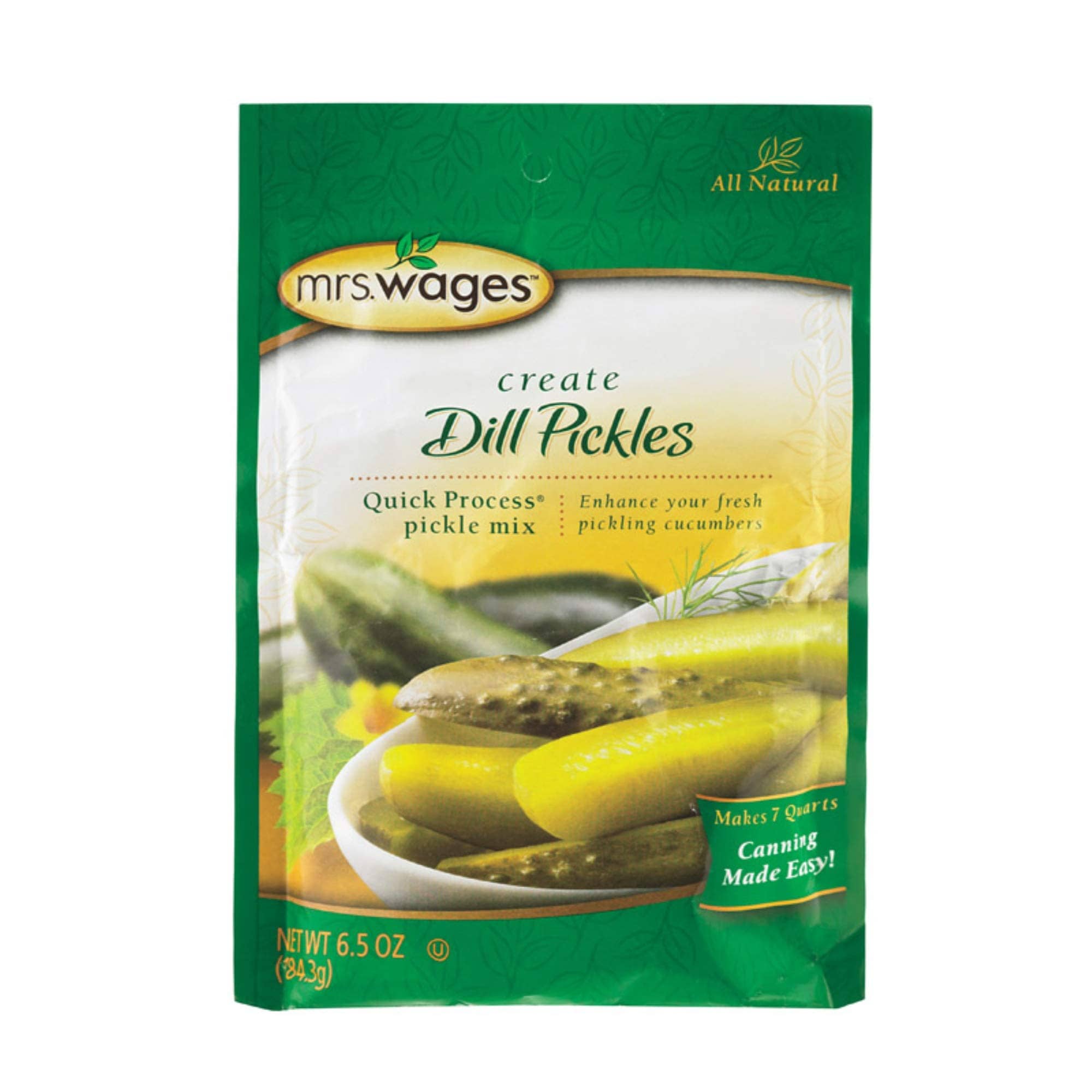Mrs Wages Quick Process Dill Pickle Mix  Six Point Five Oz