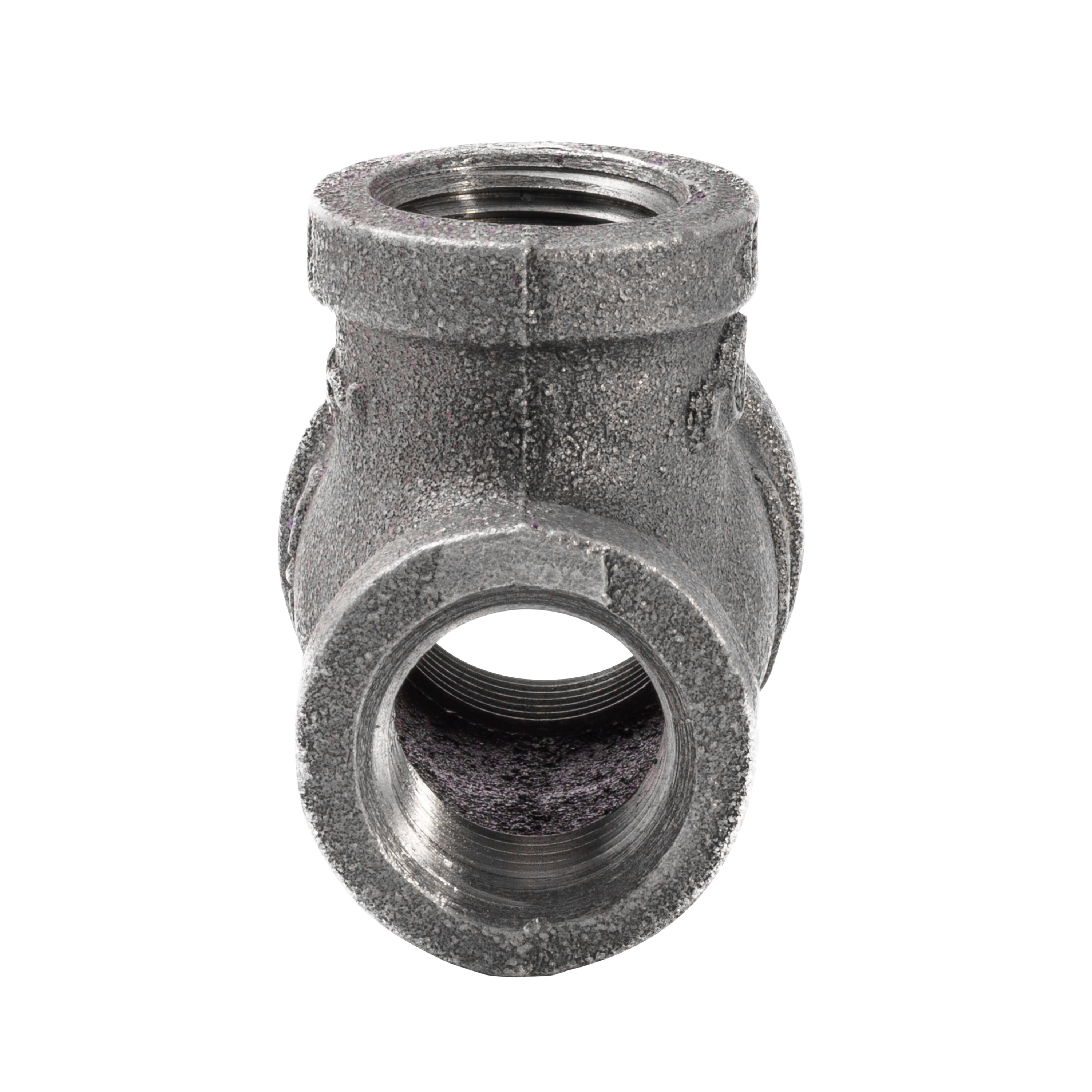 Pipe Fittings Tee, 3/4 NPT, Black, #BF3430