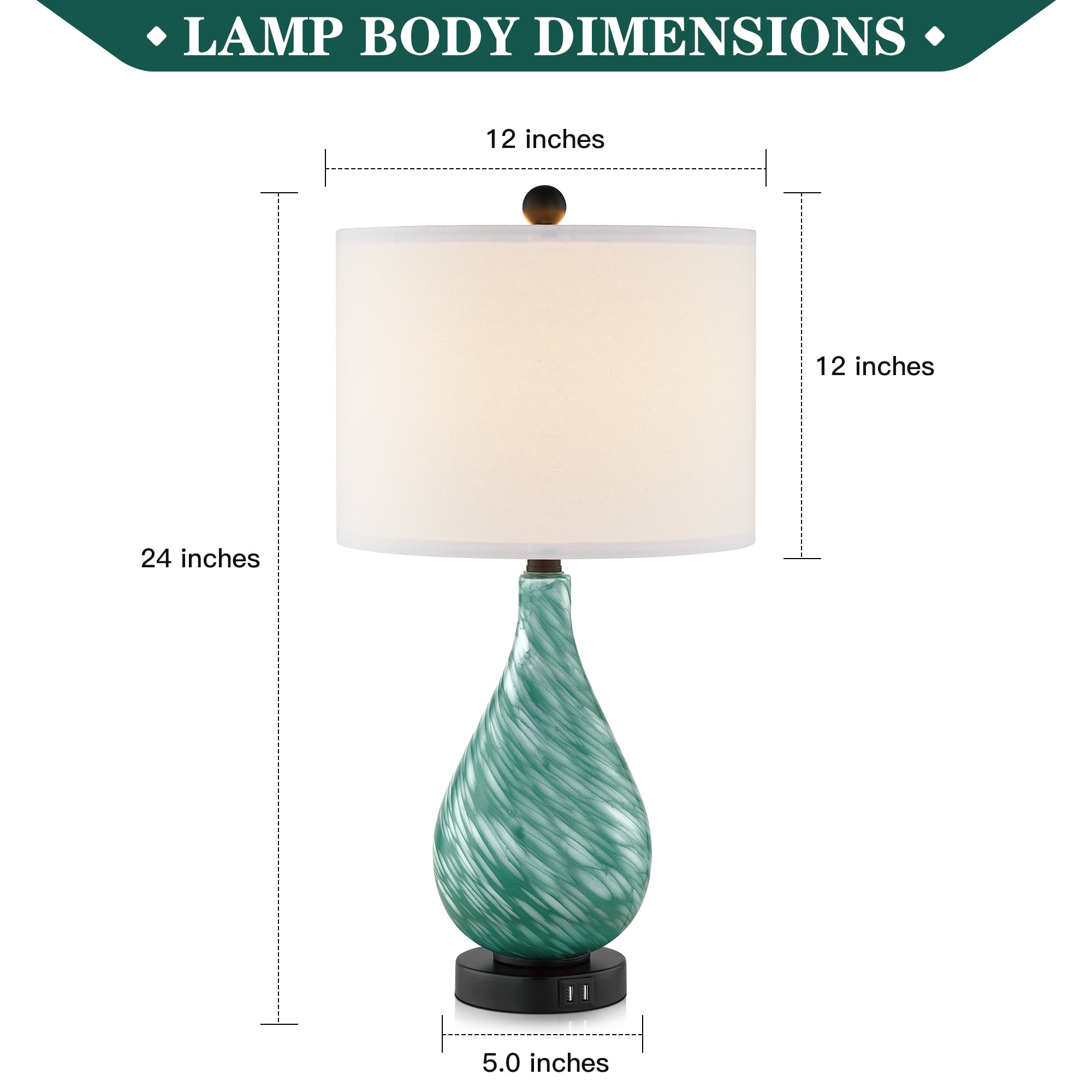 UrFurnishings TD-135 Table-Lamps - View #6