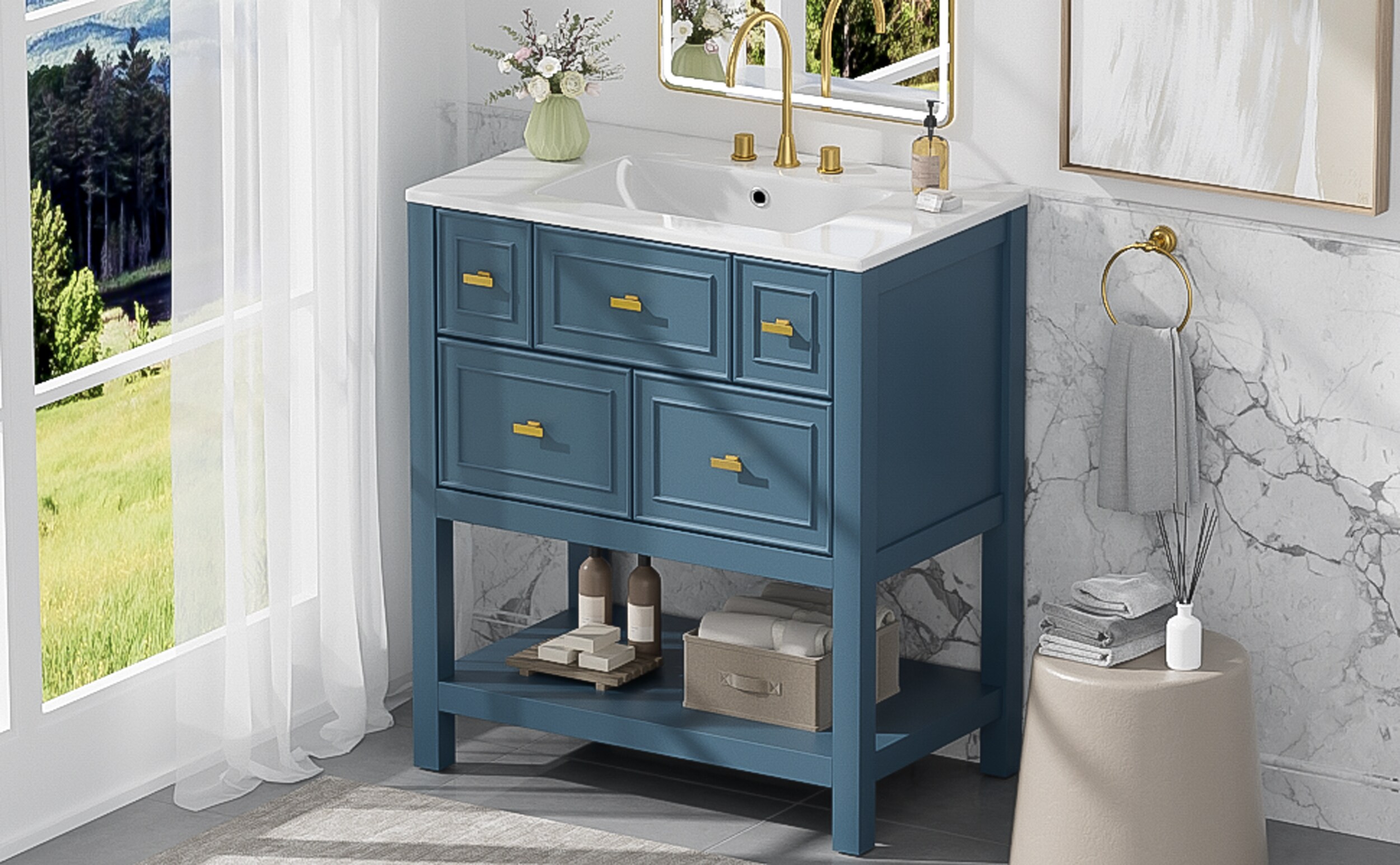 ModernLuxe L3P-N710P247488C Bath-Vanity-Combo - View #16