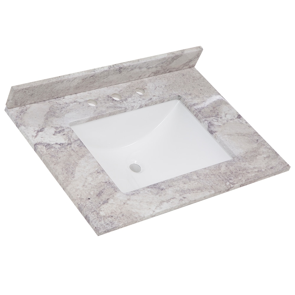 Style Selections Stone Effects 31-in x 22-in Solstice Cultured Marble ...