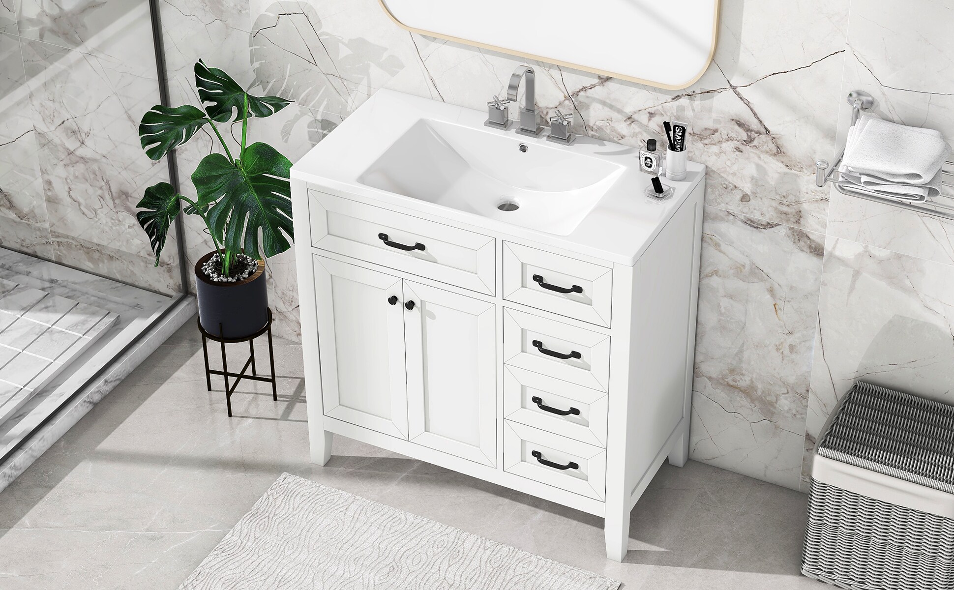 ModernLuxe L3P-JL000007AAK-6 Bath-Vanity-Combo - View #10