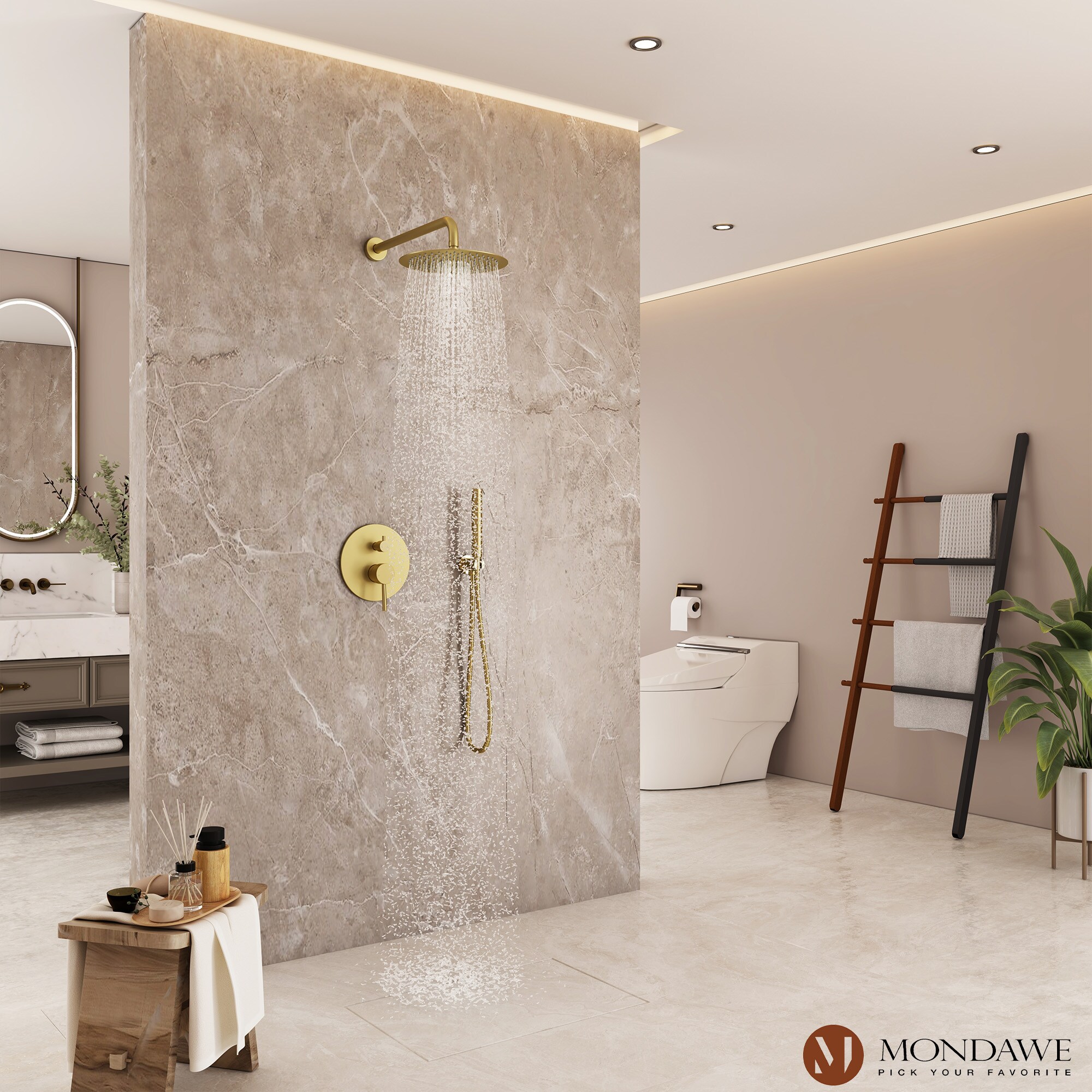 Mondawe MO-DT60831BG Showerhead-Bar-Panels - View #2