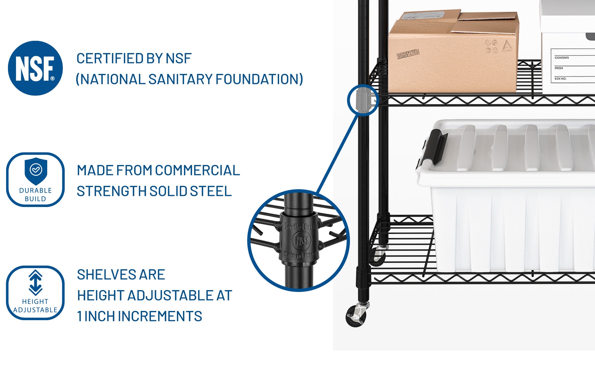 Seville Classics SHE15380B Free-Standing-Shelving - View #7