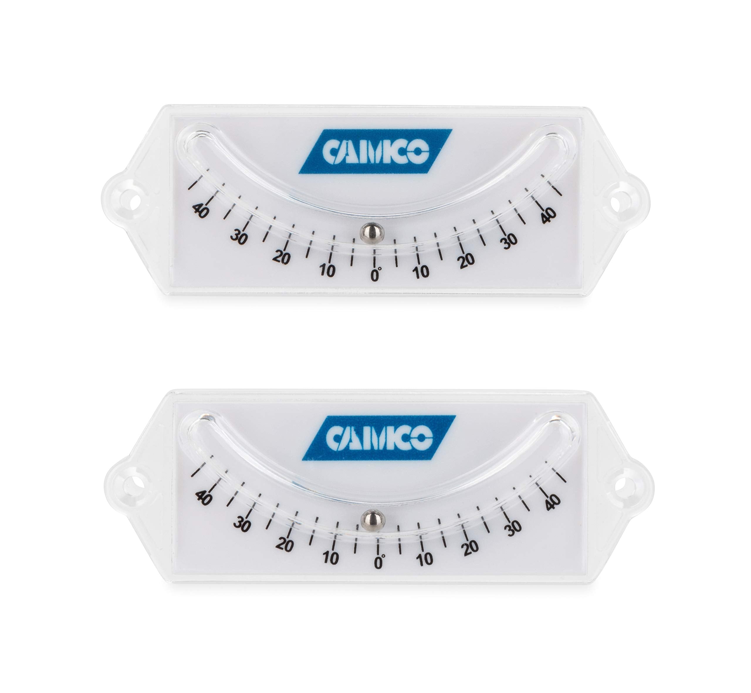 CAMCO  AccuLevel Camper/RV Curved Ball Level Front-to-Back Side-to-Side 2-Pack Model 25553