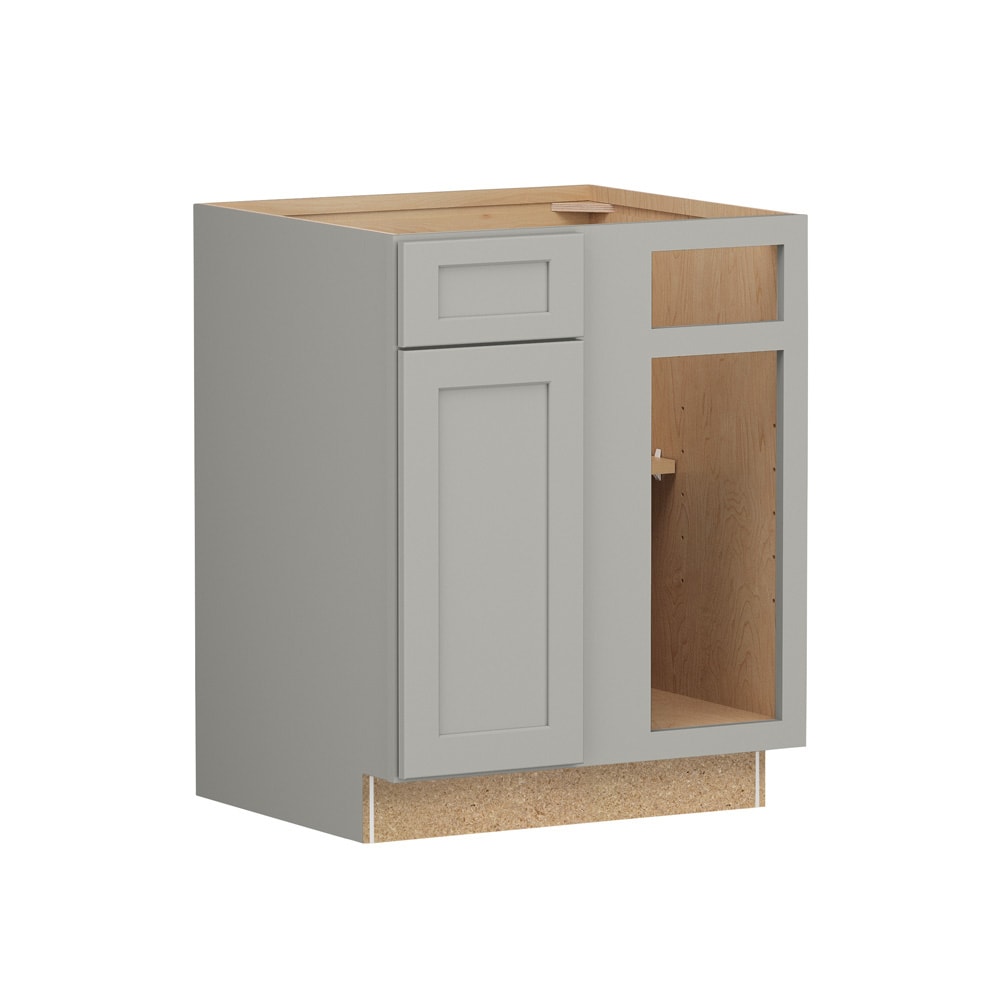 Shenandoah Breckenridge FOL 36-in W x 34.5-in H x 24-in D Stone Blind Corner Base Fully Assembled Cabinet Recessed Panel Shaker