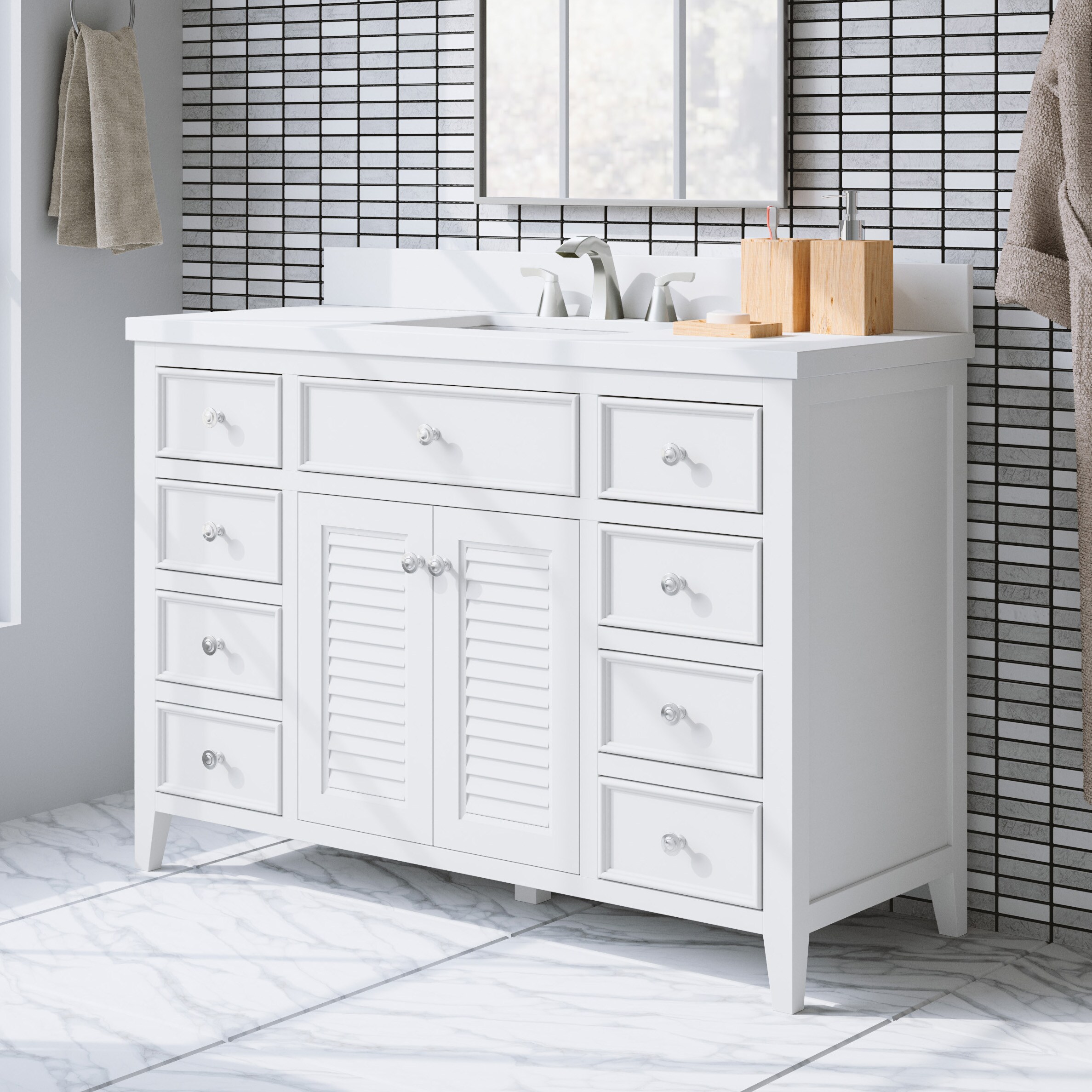 allen + roth LWSA48VW Bath-Vanity-Combo - View #7