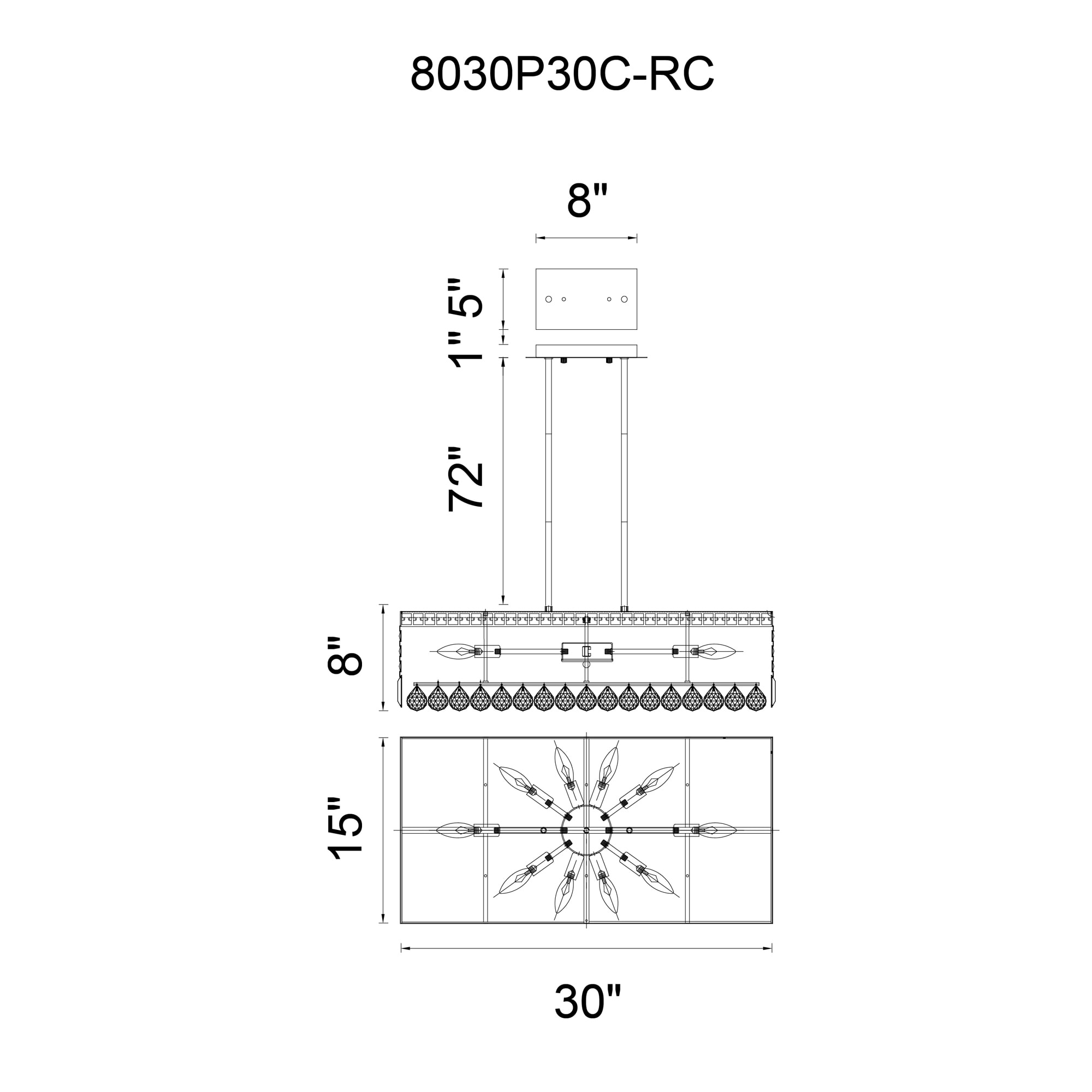 CWI Lighting 8030P30C-RC b090015 - View #7