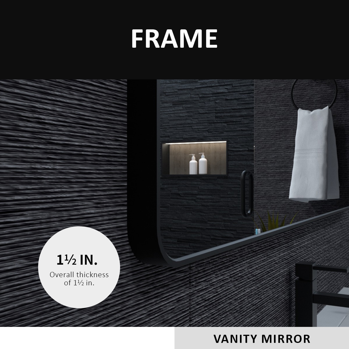 ToolCat SF1-21-YT Framed-Bath-Mirrors - View #8