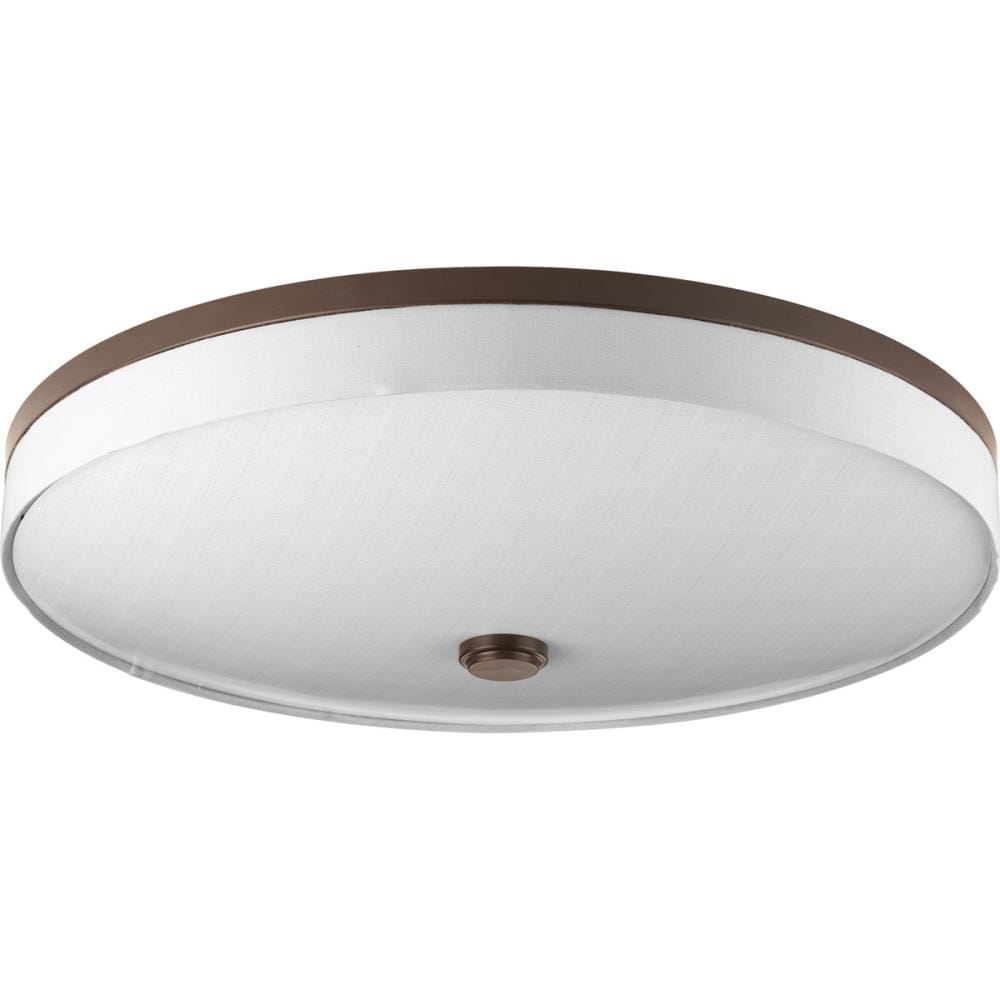 Progress Lighting P3612-2030K9 Weaver LED 3-Light Antique Bronze LED Flush Mount Light ENERGY STAR