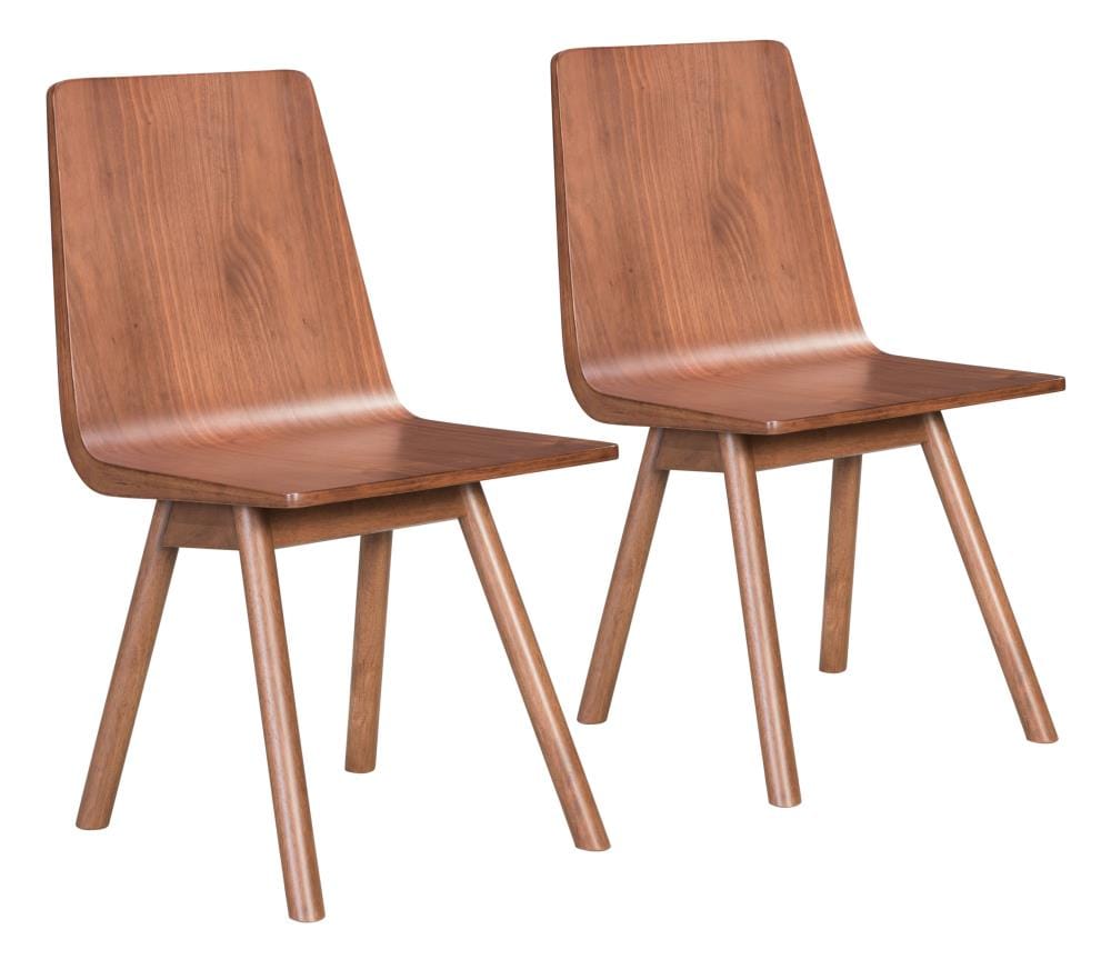 Zuo Modern 100955 Set of 2 Audrey Contemporary/Modern Dining Side Chair (Wood Frame)