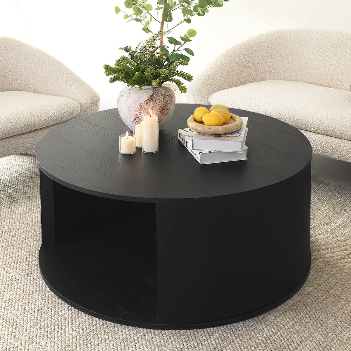 Maison Boucle HOBO-ROUND-BK Coffee-Tables - View #3