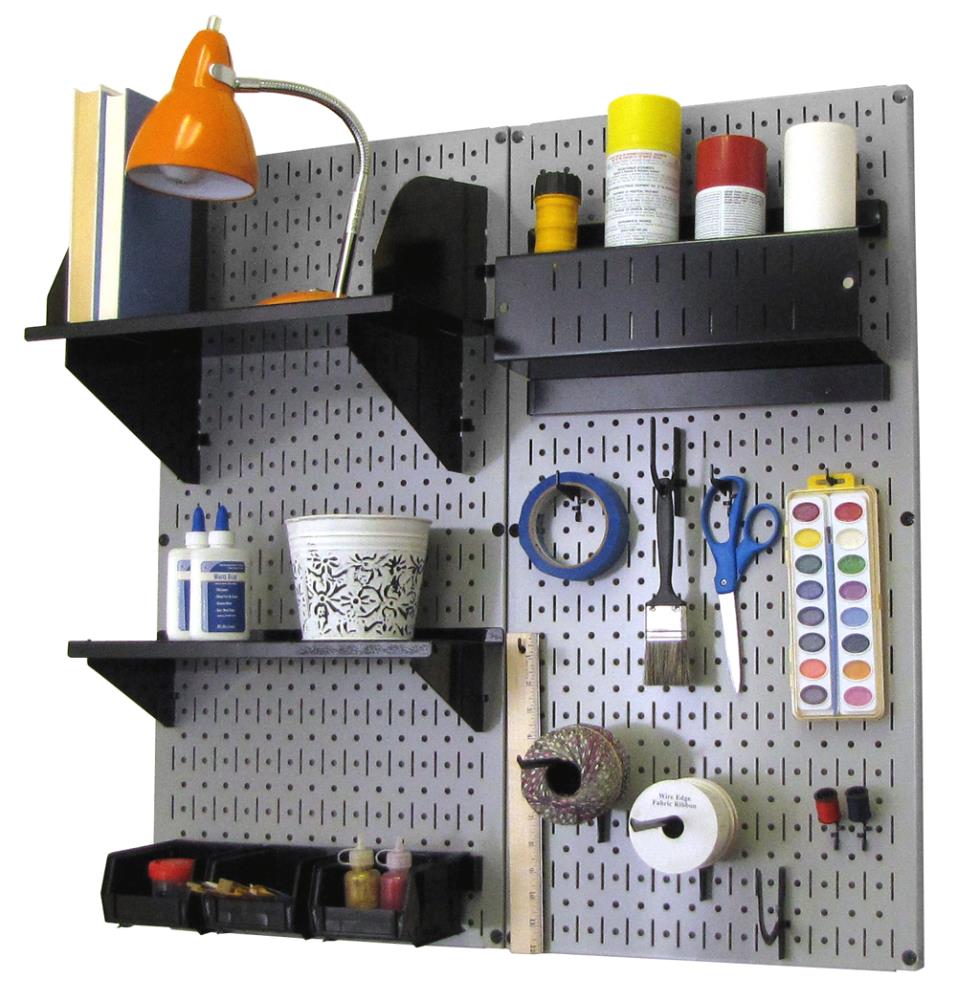 Hillman 20-Piece Steel Pegboard Hook in Silver (2-in W x 1-in H) in the  Pegboard & Accessories department at