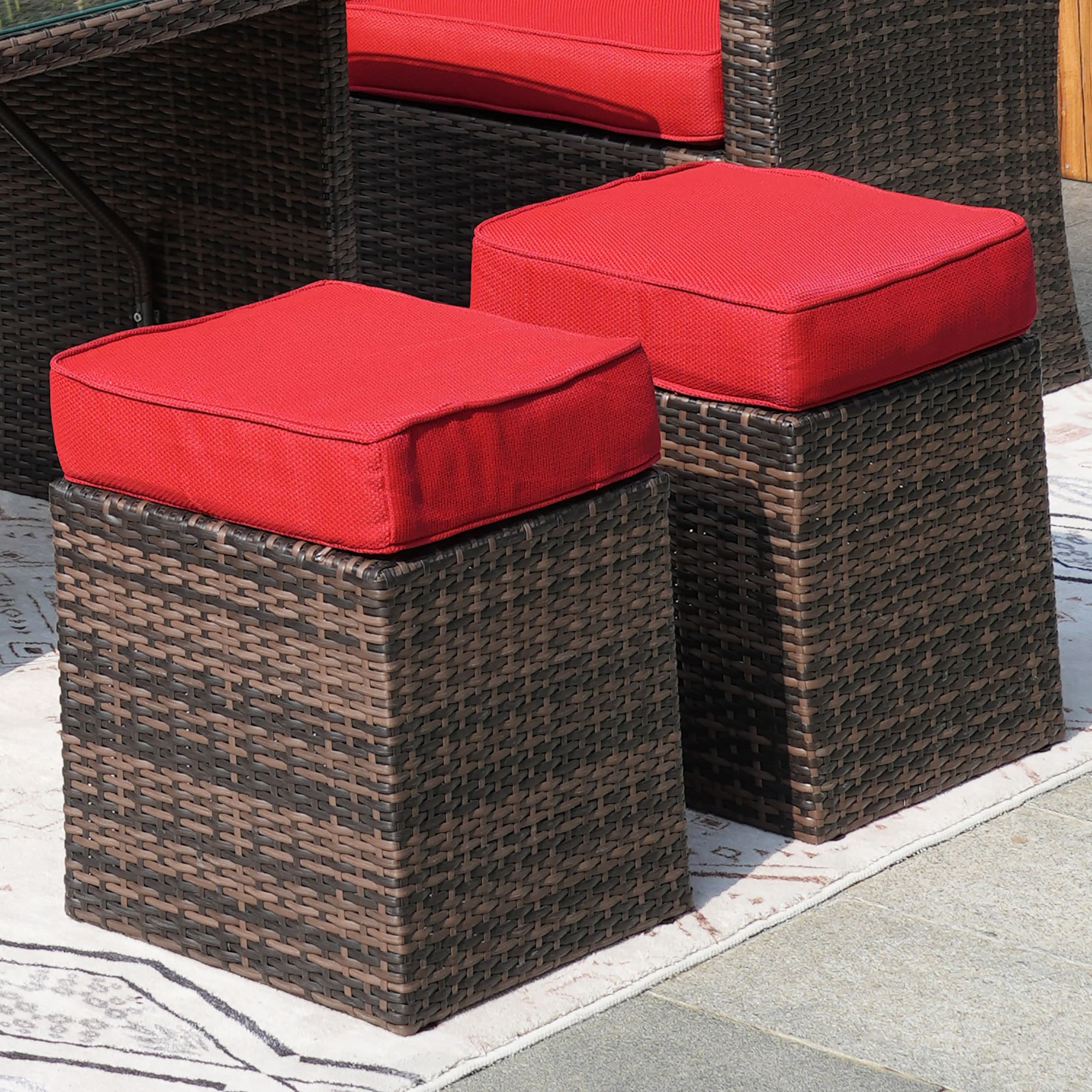 Direct Wicker 1403BRE Patio-Conversation-Sets - View #3