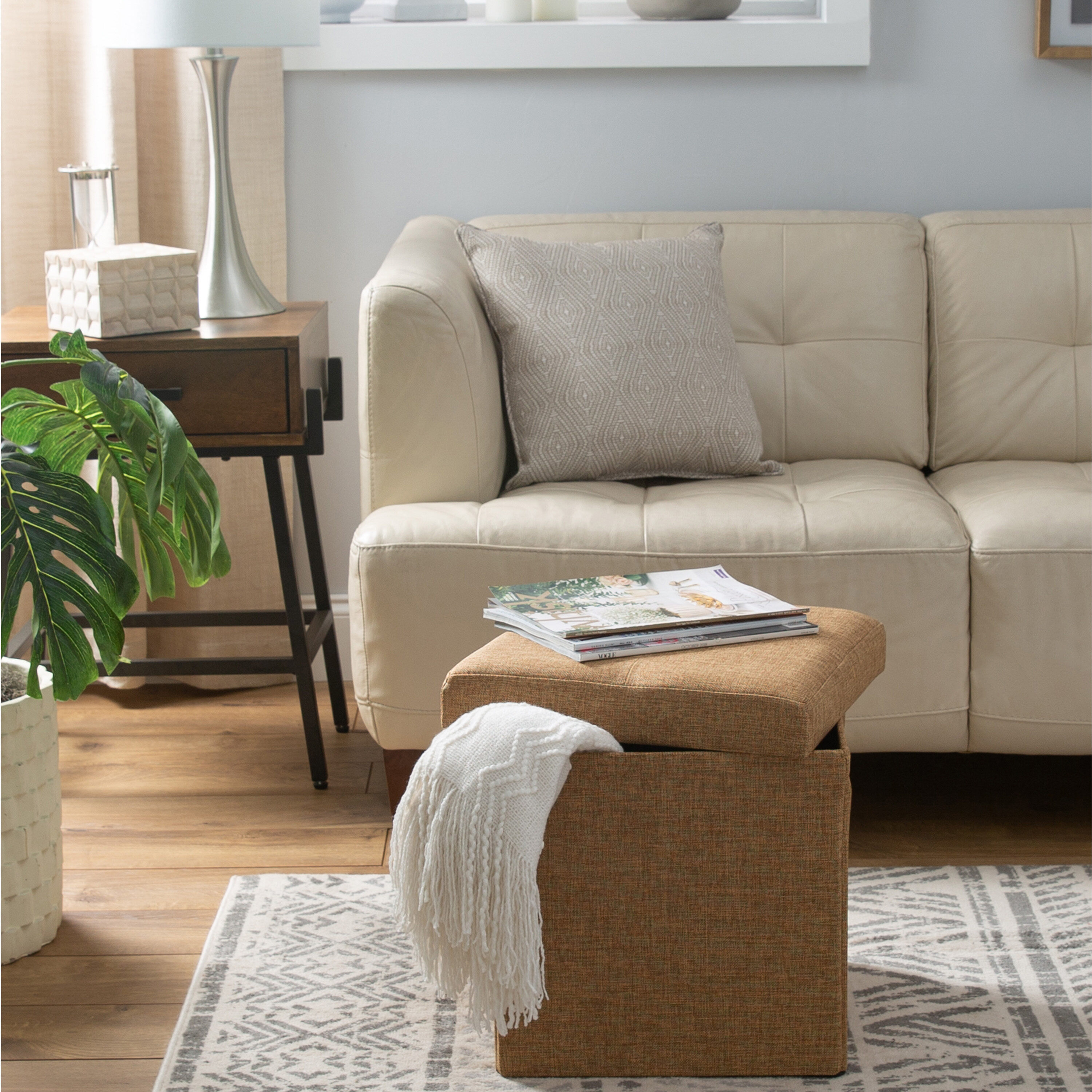 Simplify F-0636-CAMEL Indoor-Ottomans - View #3