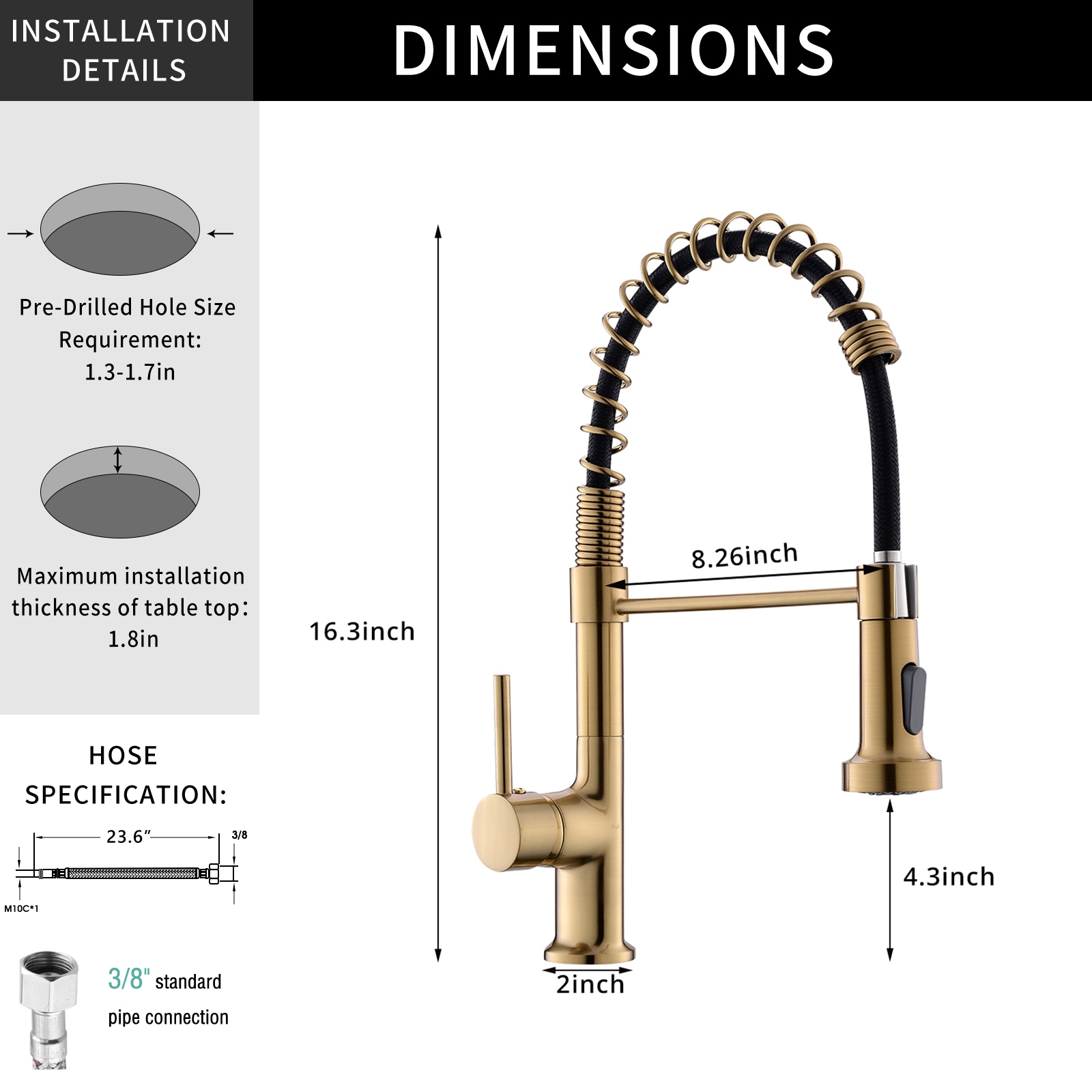 Fapully FA-B-1002G Kitchen-Faucets - View #9