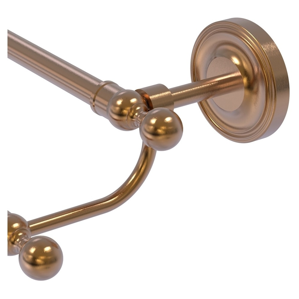 Allied Brass Regal Collection Double Post Toilet Paper Holder in Brushed  Bronze R-24-BBR - The Home Depot