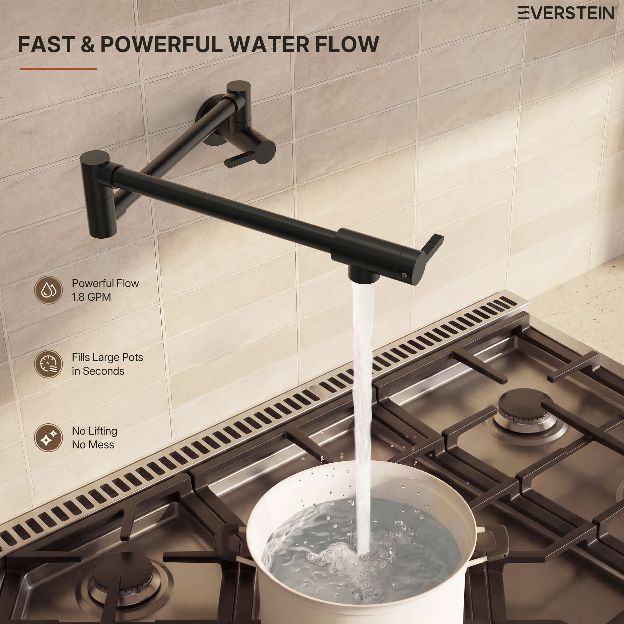 EVERSTEIN SFS-1179-BK Kitchen-Faucets - View #6