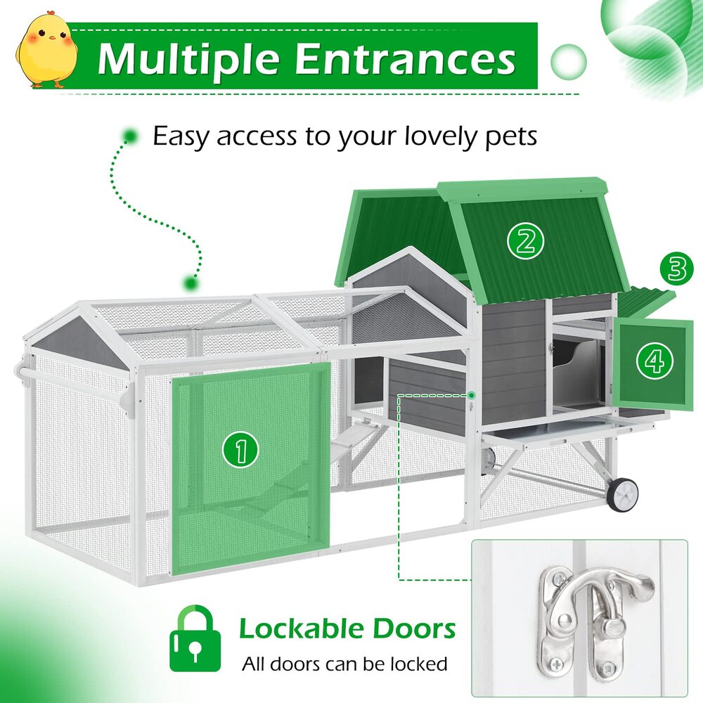 AECOJOY 12005GR-LS02 Chicken-Coops-Rabbit-Hutches - View #4