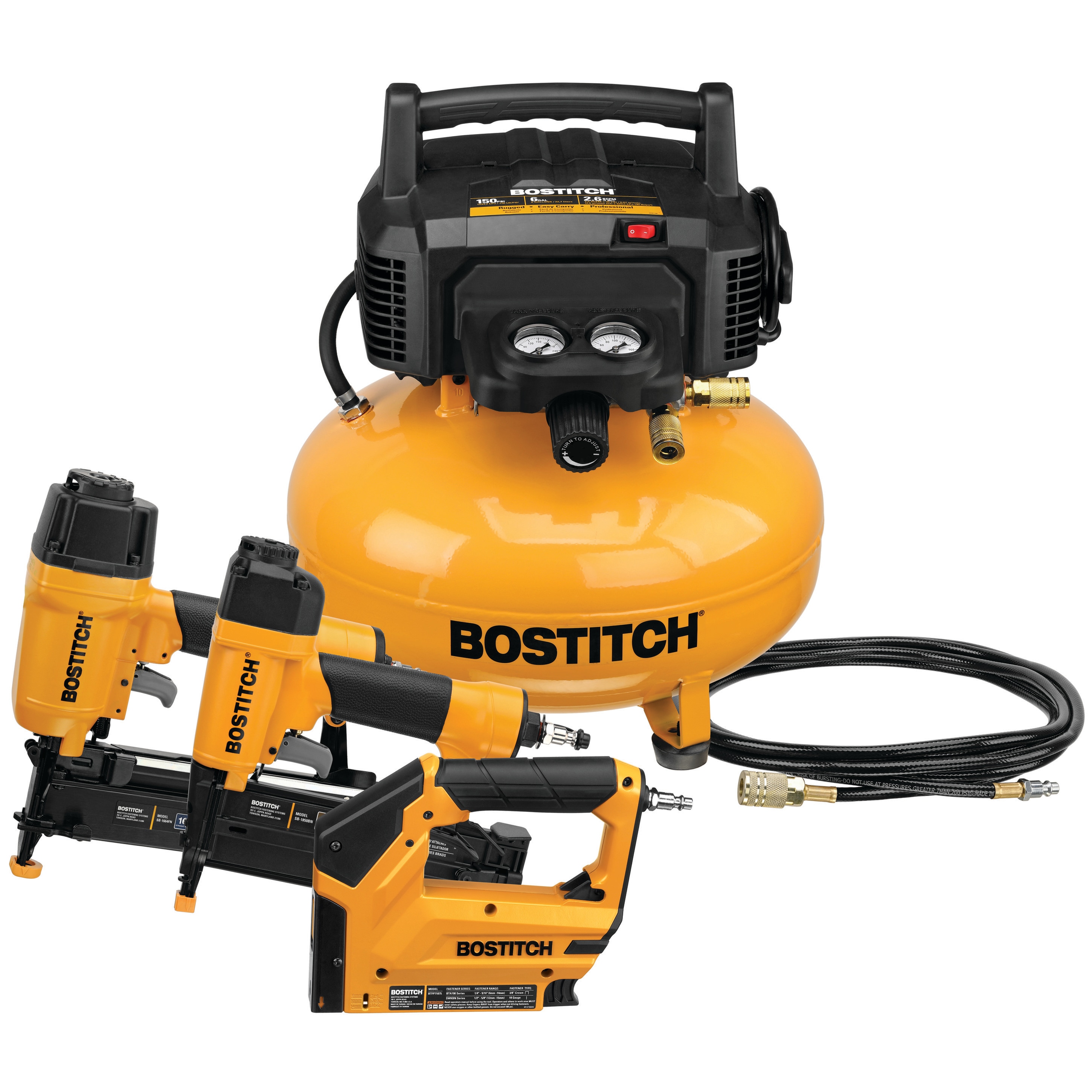 Bostitch 18-Gauge 7/32-in Narrow Crown Finish Pneumatic Stapler in the  Pneumatic Staplers department at Lowes.com