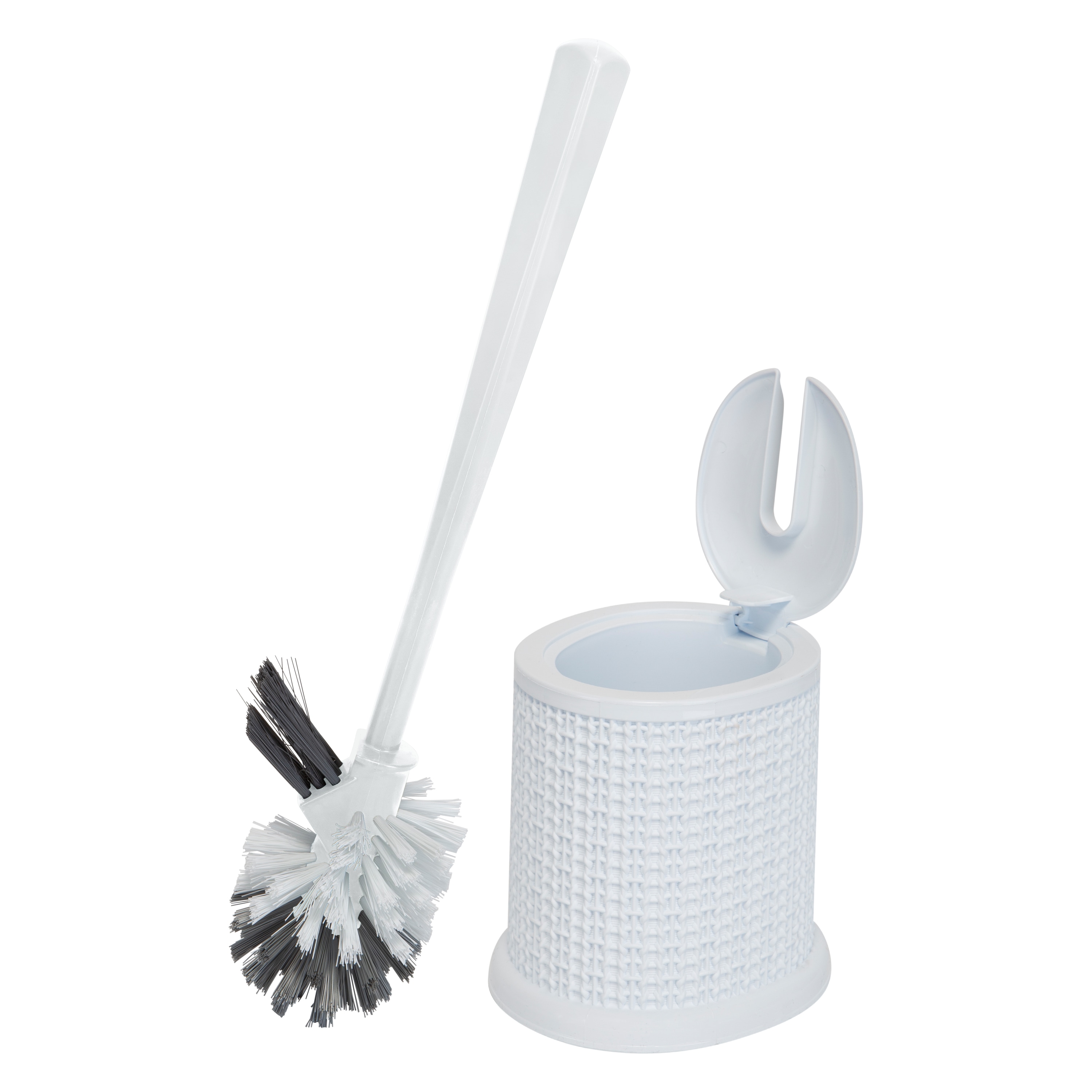 2 x Toilet Brush with Holder Set Cleaning Bristles Bathroom Shower