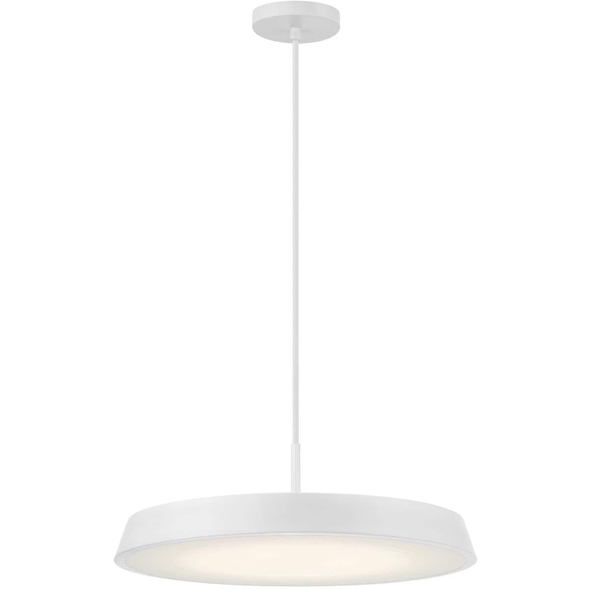 Access Lighting 2732893 50977LEDDCS-MWH/WHT Tallinn Pendant Matte White and White
