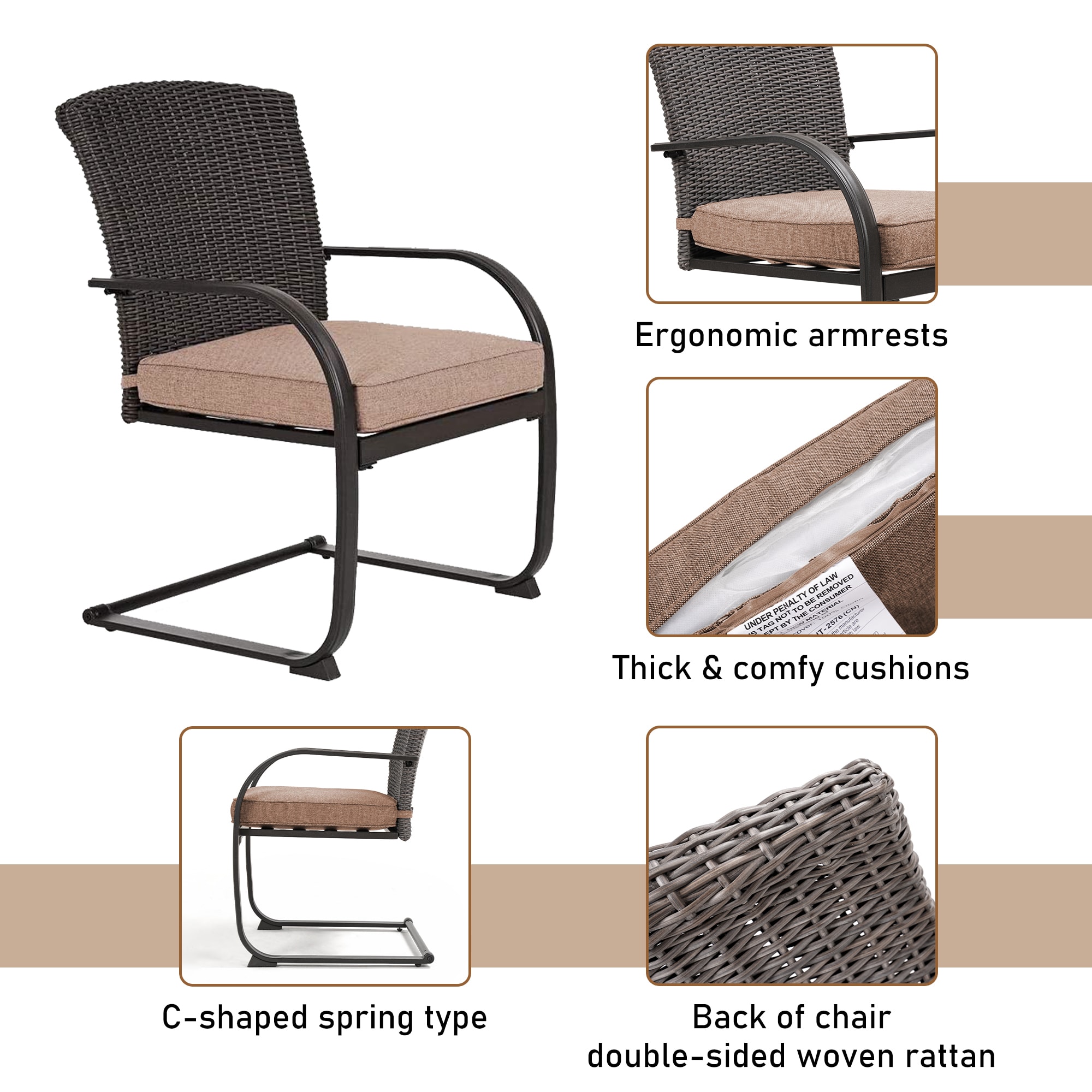 CASAINC ZY-42 Patio-Chairs - View #2