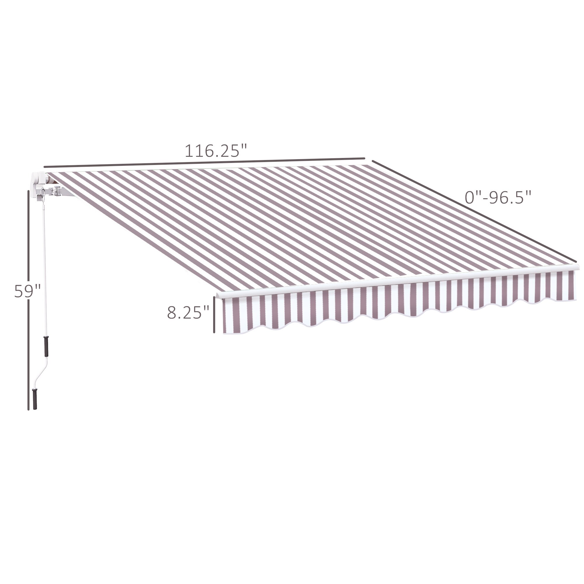 Outsunny 840-150V01CF awnings - View #3