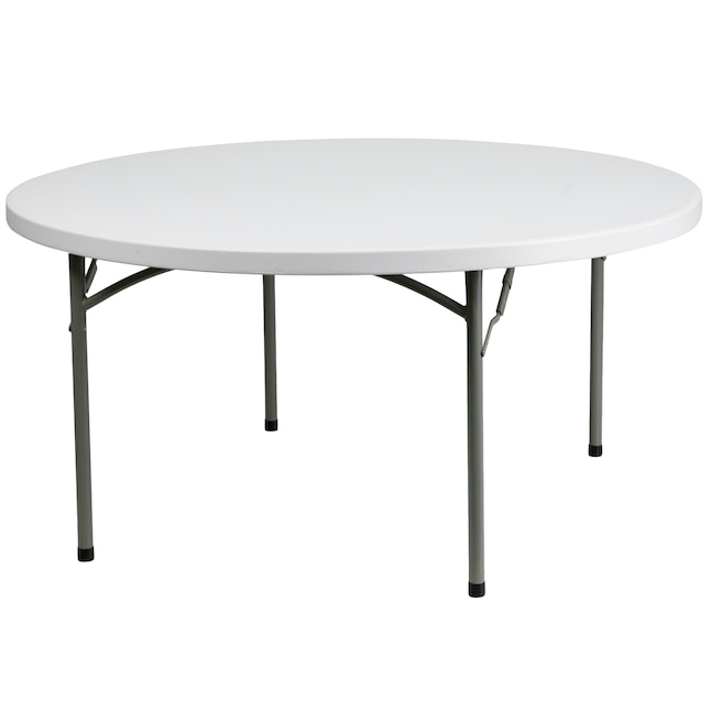 White Folding Banquet Table, Size Of Round Banquet Table For 10