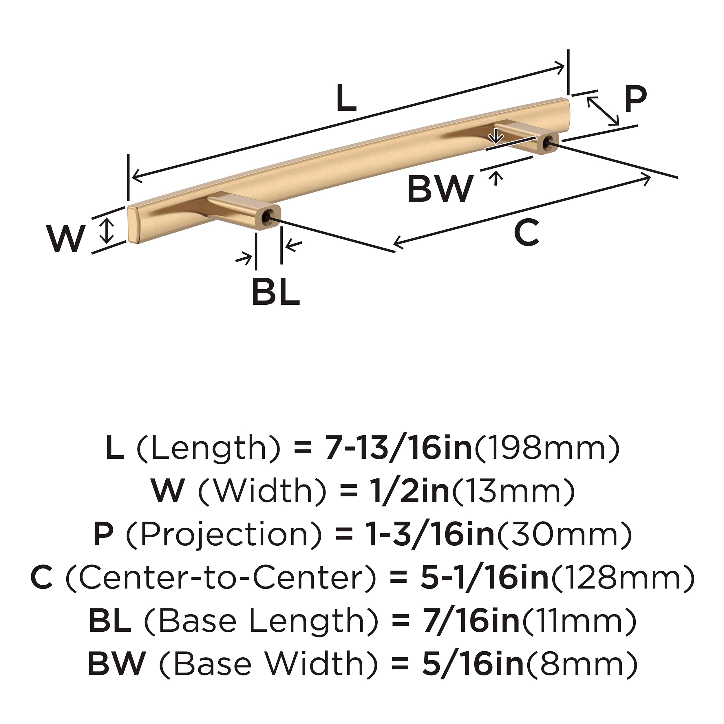 Amerock 10VMP9362CZ Cabinet-Pulls - View #4