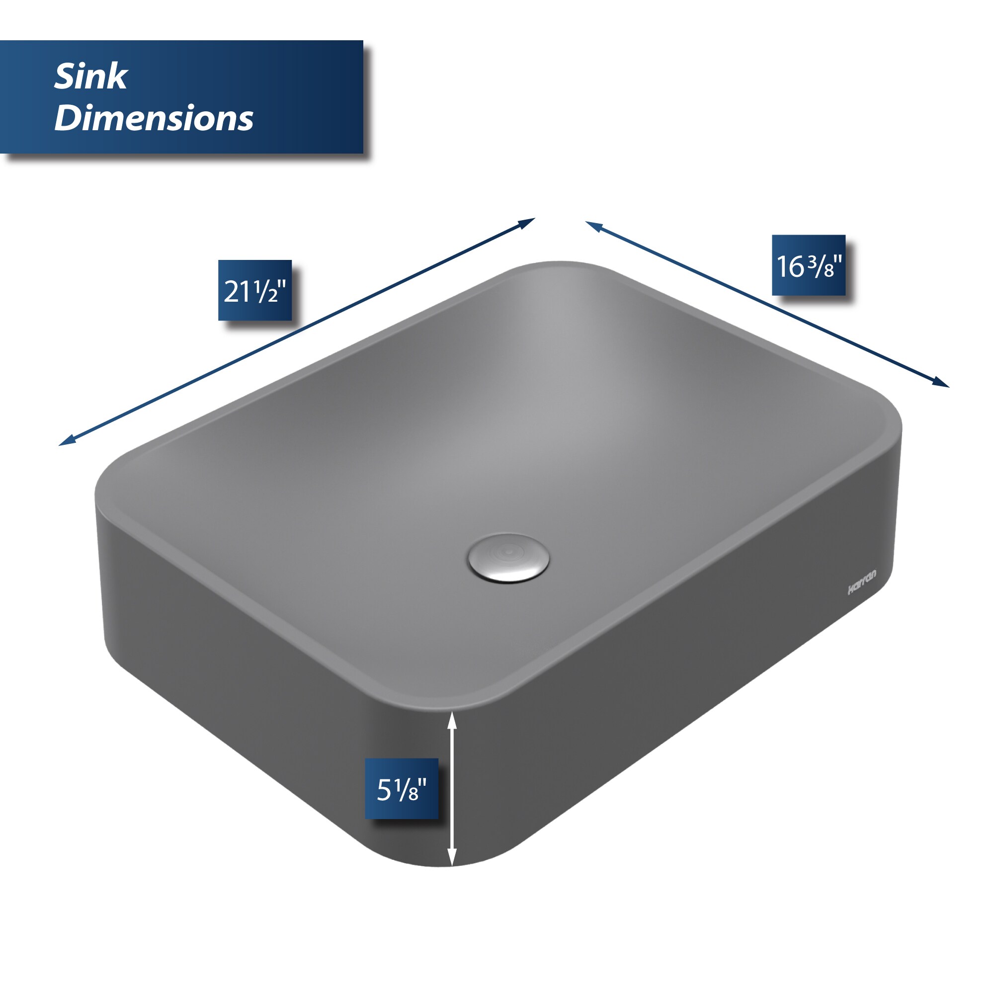 Karran SQS200GR Bath-Sink - View #5