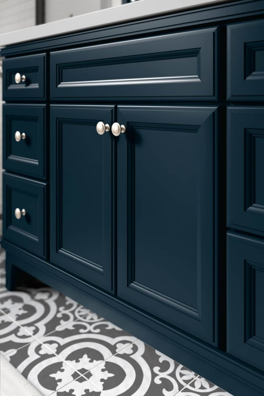 Diamond NOW Calhoun 48-in Mystic Blue Bathroom Vanity Cabinet At Lowes.com