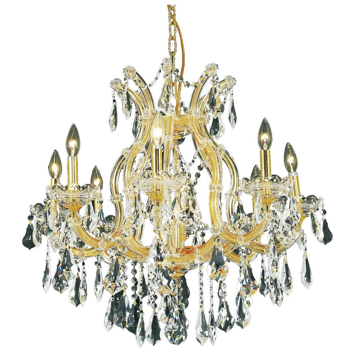 Elegant Lighting 152778 2801D26G/RC Maria Theresa Mini Chandelier Gold