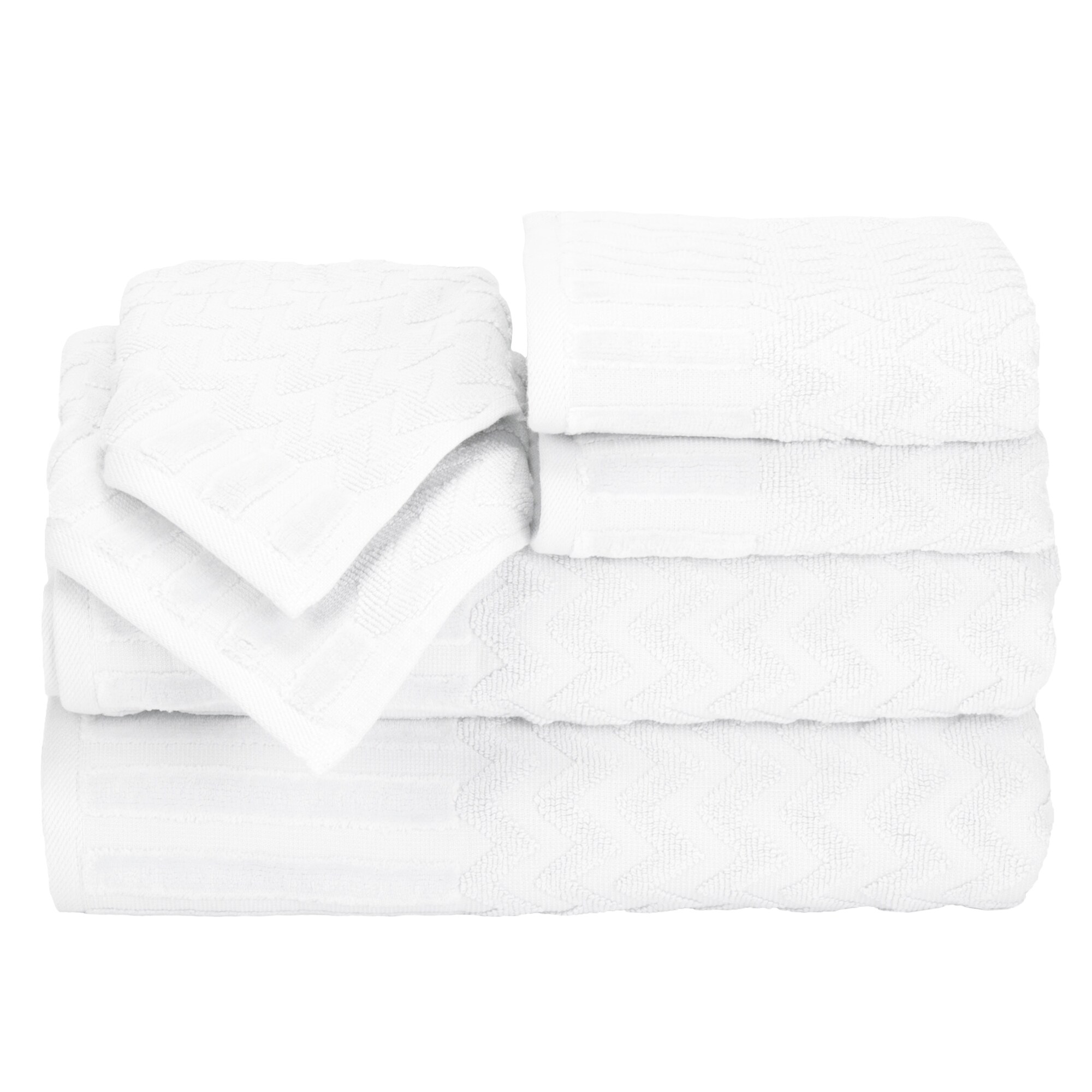 Hastings Home 327710SYF 6-Piece Cotton Deluxe Plush Bath Towel Set, CH