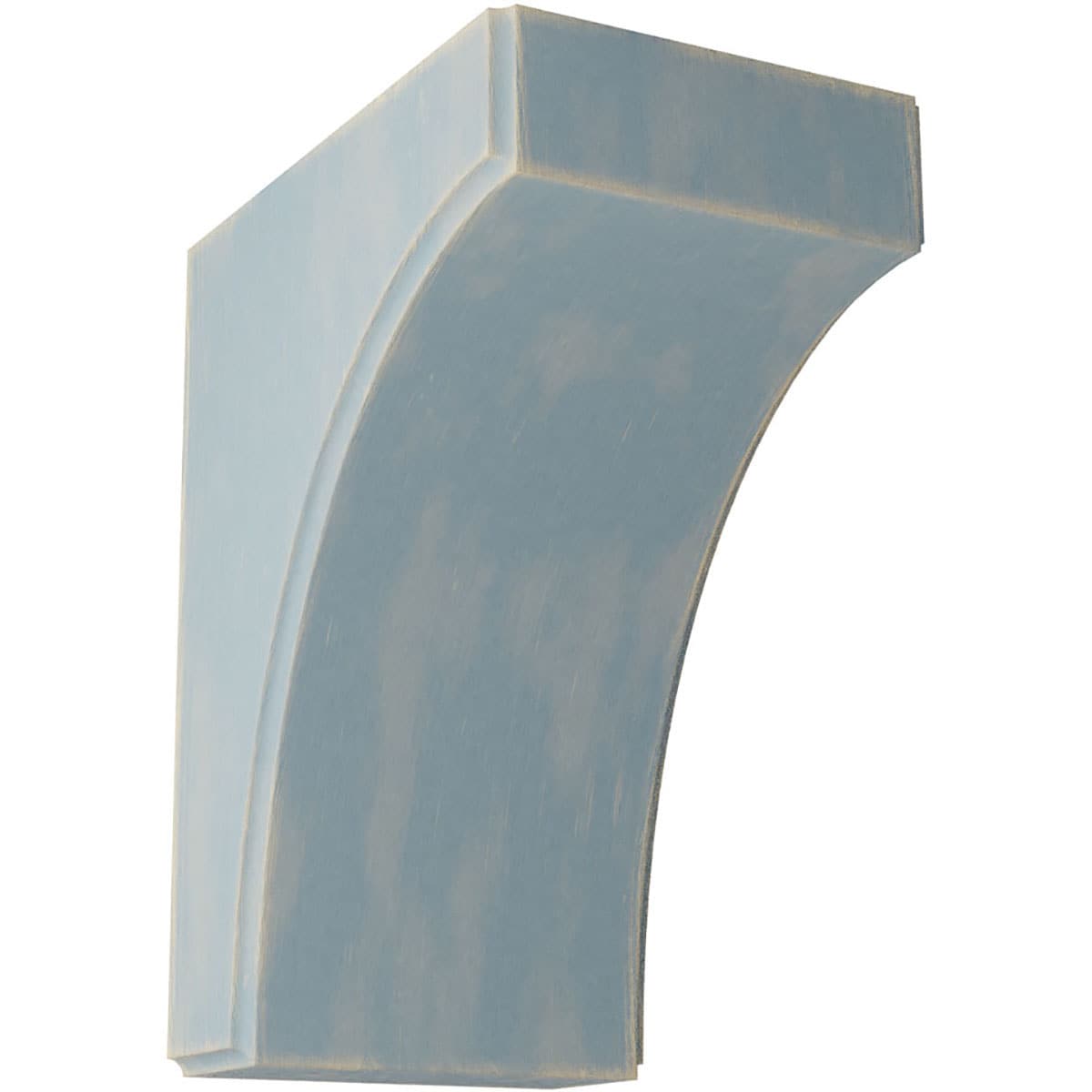 Ekena Millwork BKTWD05X08X10CVBU Clarksville 5-1/4-in x 8-in x 10-in Rubberwood Blue Wood Standard Bracket
