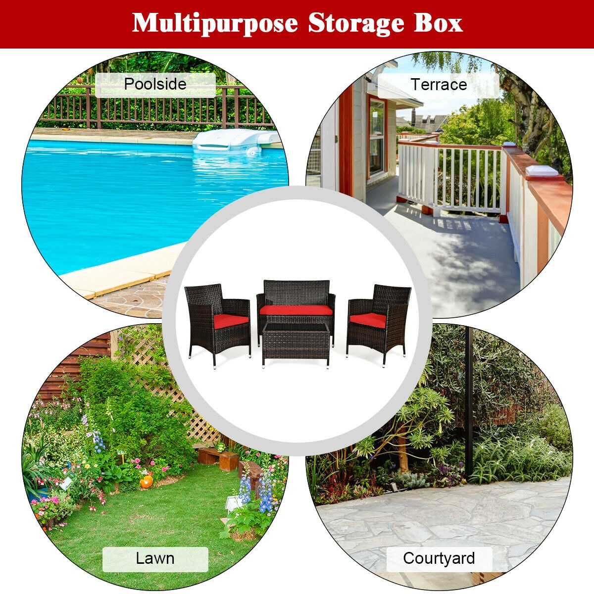 Clihome CWCH-HW63214RE Patio-Conversation-Sets - View #10