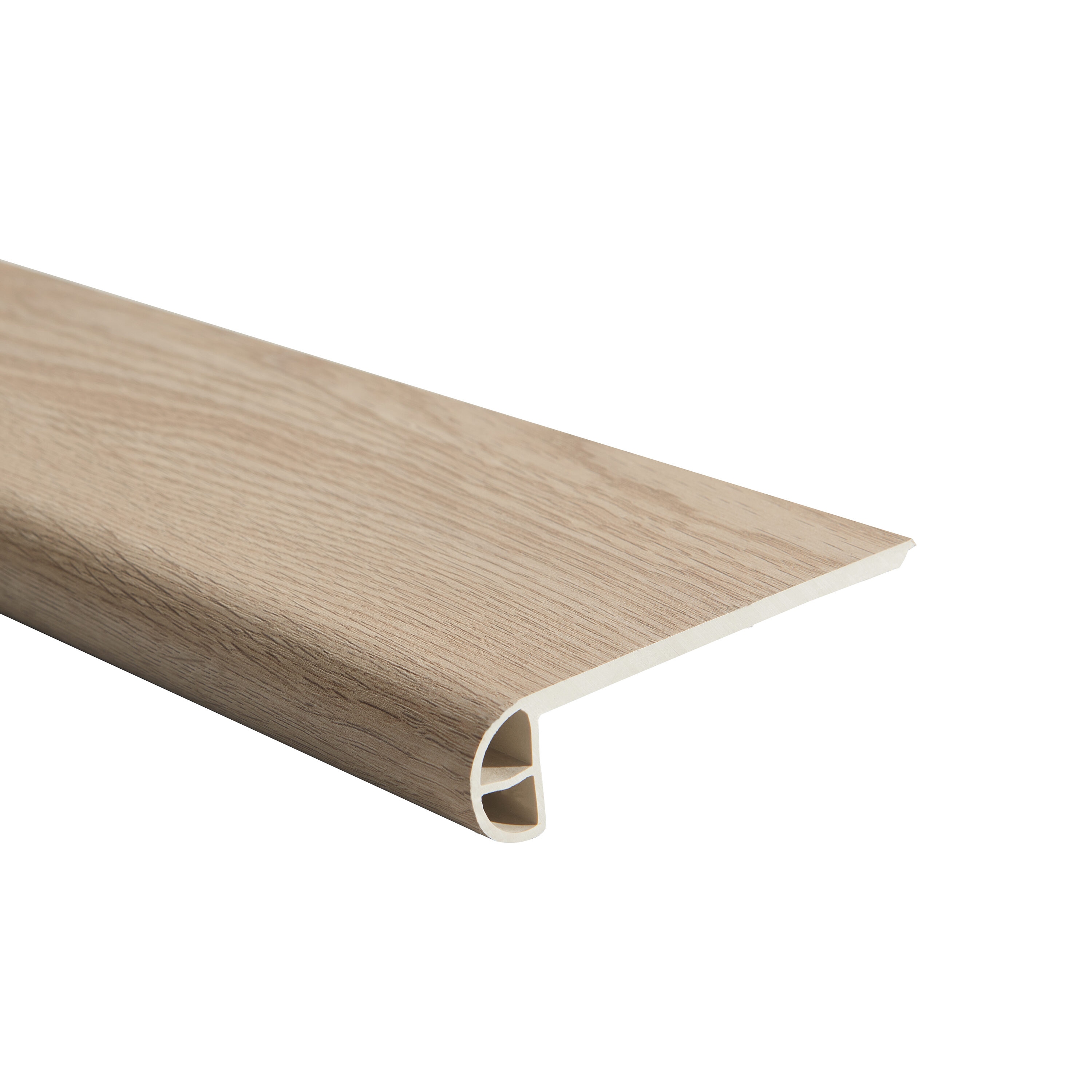 Villa Barcelona LOWMLCL028-FSN Rigid Core 4.527-Inches x 94.48-Inches x 0.944-Inches Riviera Prefinished Vinyl European white oak Flush Stair Nosing