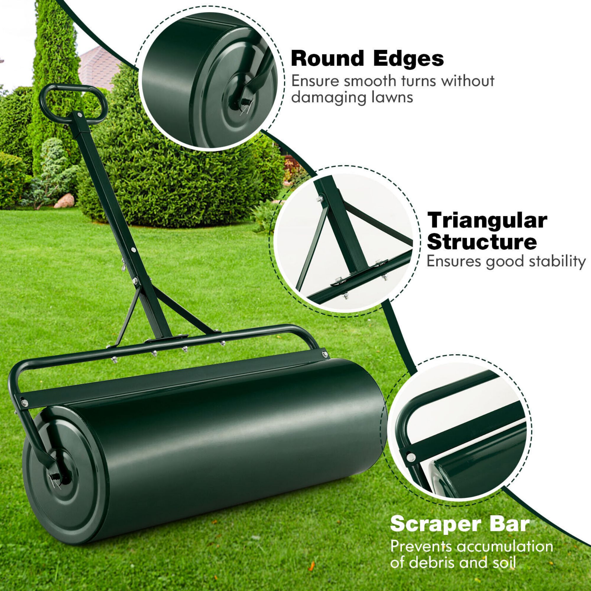 Poinic CWZP4009GN Tow-Behind-Lawn-Rollers - View #5