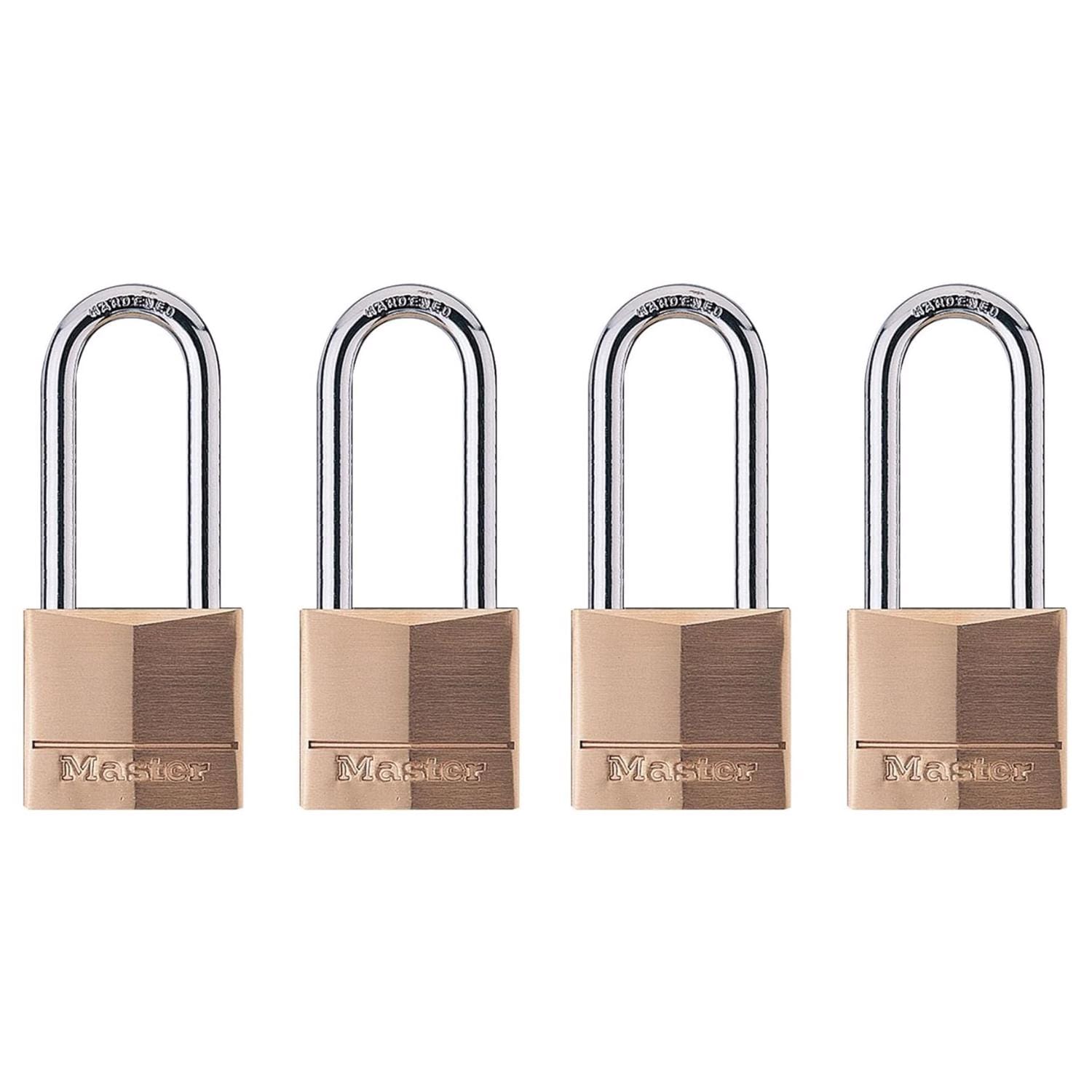 Master Lock 1 9/16 in. W Steel 4 Pin Cylinder Exterior Padlock #140QLH