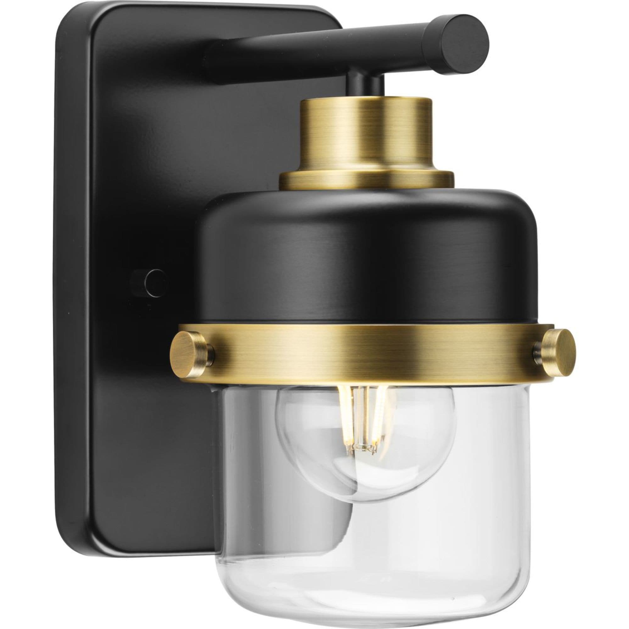 Progress Lighting P300422-31M Beckner 5-in 1 -Light Matte Black Mid-century Vanity light