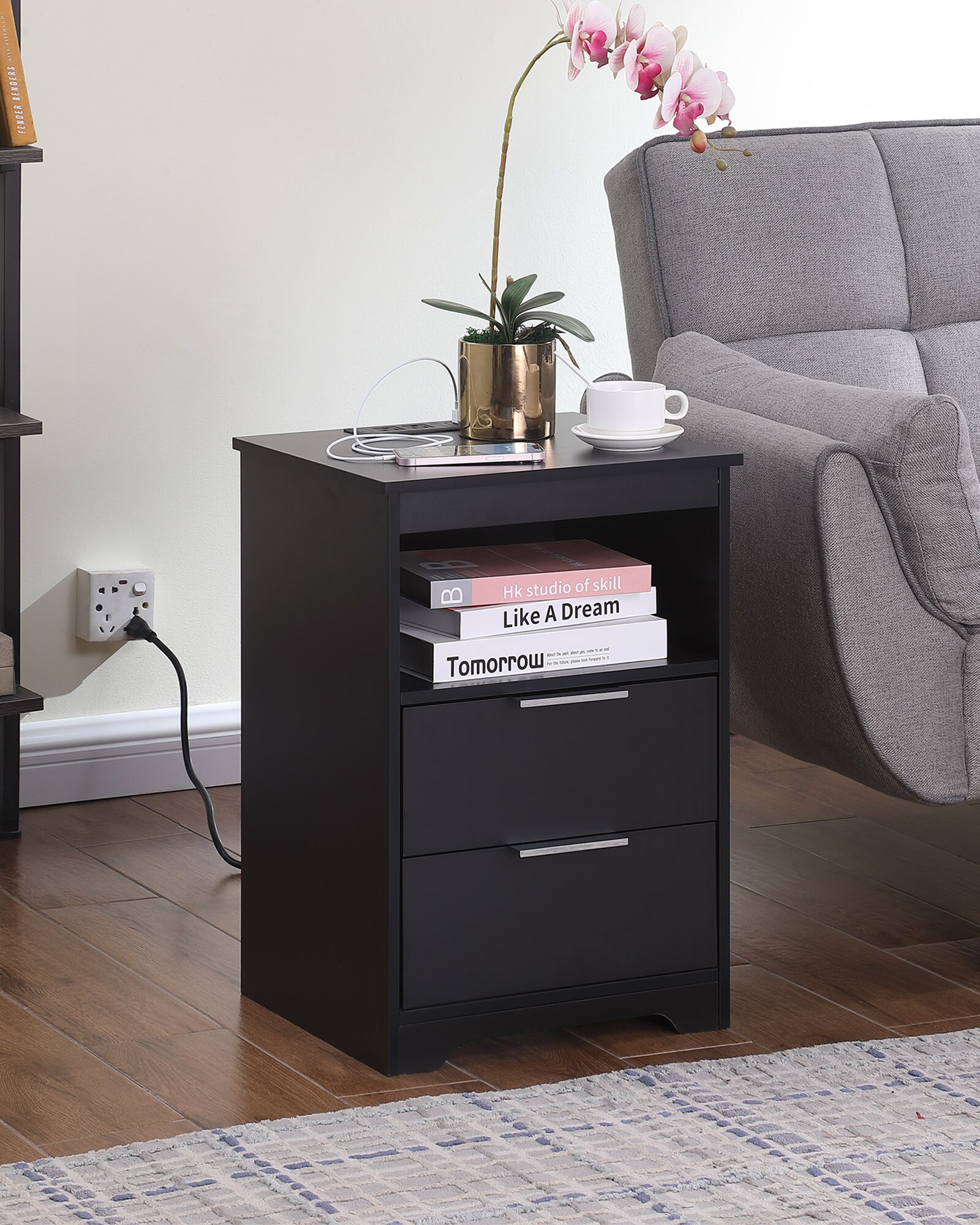 TATAHANCE WX-DFX-HP3BHW nightstands - View #6