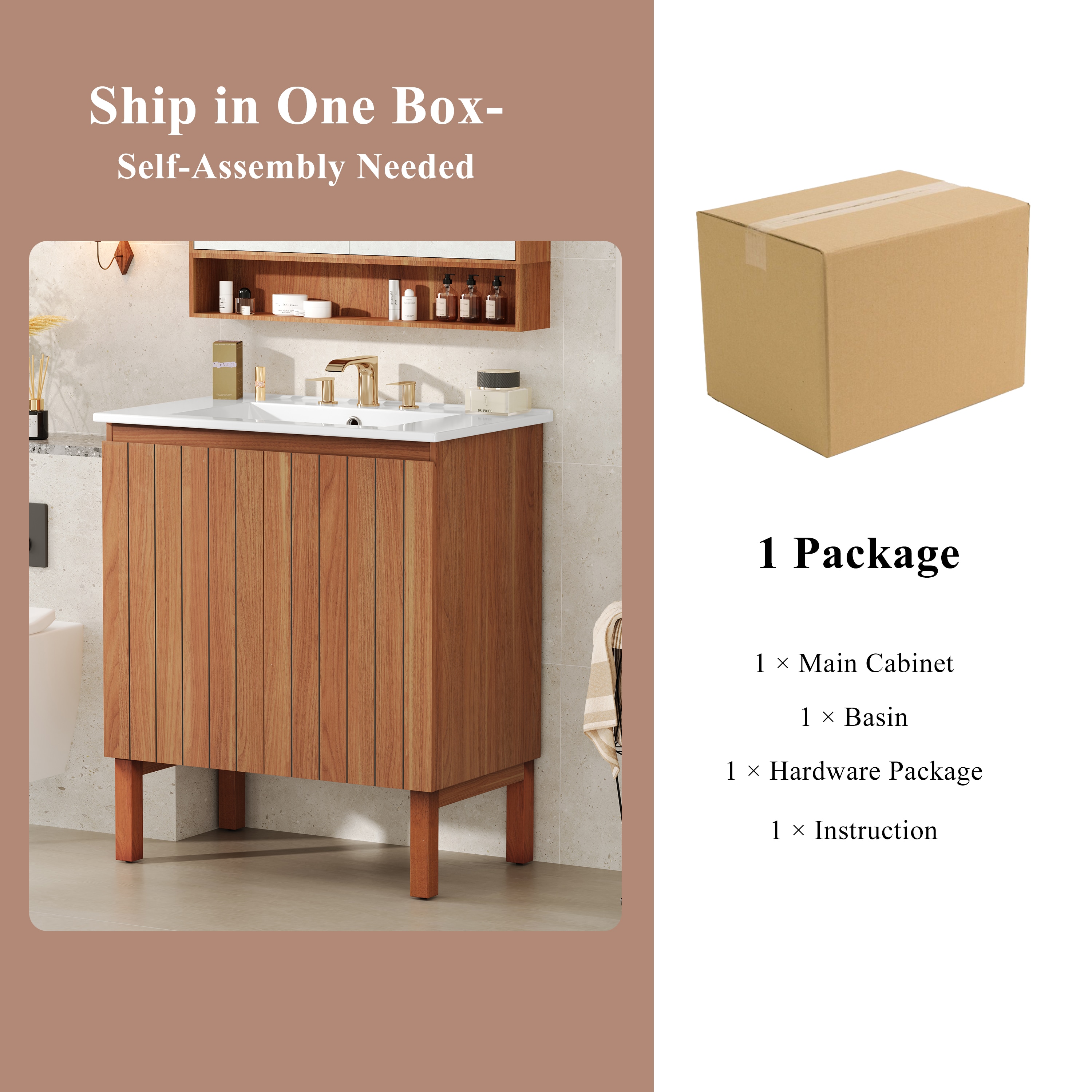 WELLFOR EX2BMFL-40-24 Bath-Vanity-Combo - View #8