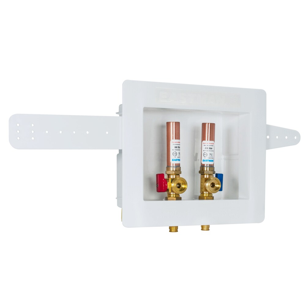 EASTMAN Quarter Turn Ball Valve Pex Washing Machine Outlet Box in the ...