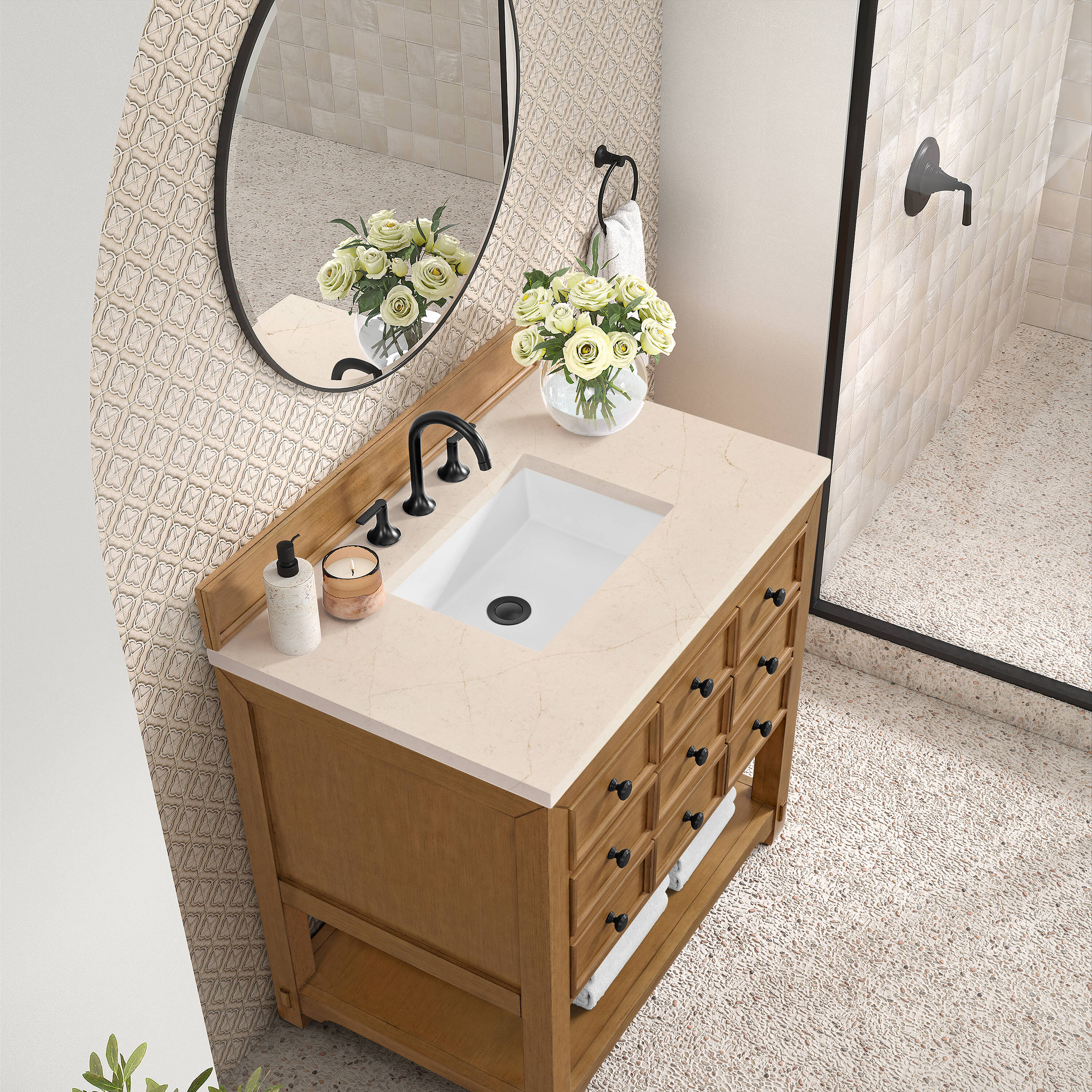 James Martin Vanities 505-V36-AMB-3EMR Bath-Vanity-Combo - View #5